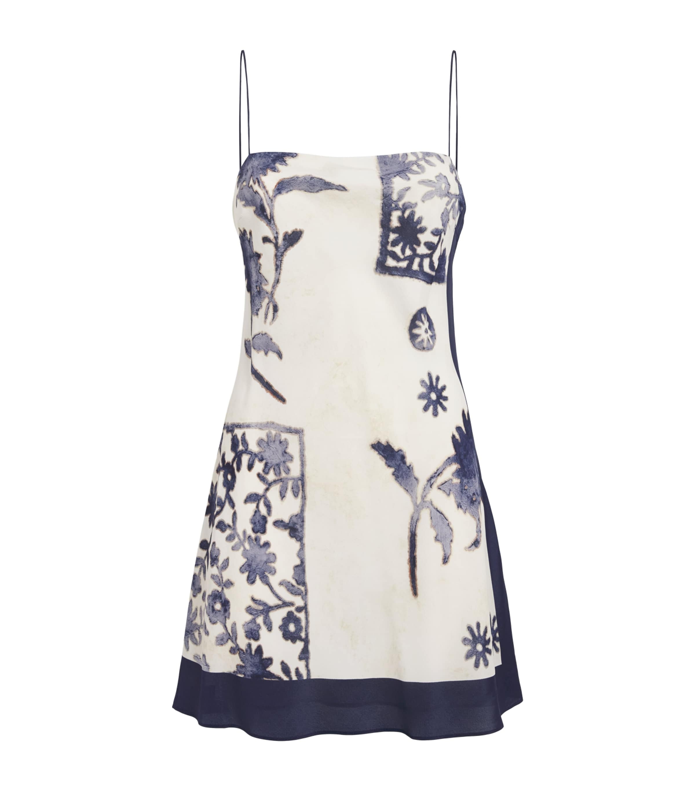 SIR. Womens Printed Philippa Mini Dress Eira Midnight