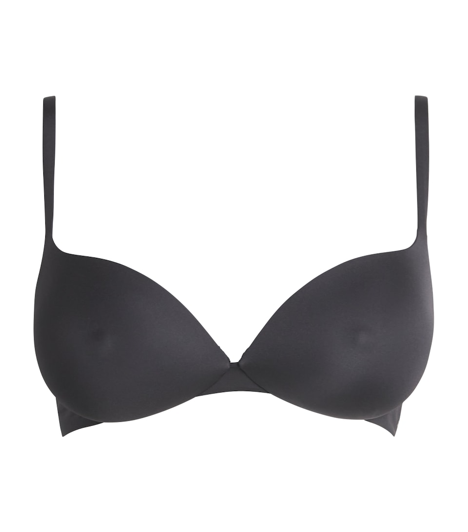 Skims Womens Ultimate Nipple Wireless Push-Up Bra Onyx