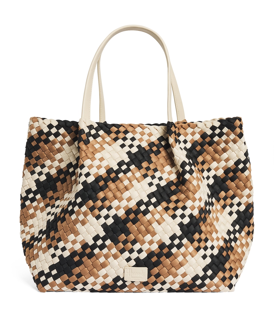 Harrods Neoprene Woven East-West Tote Bag