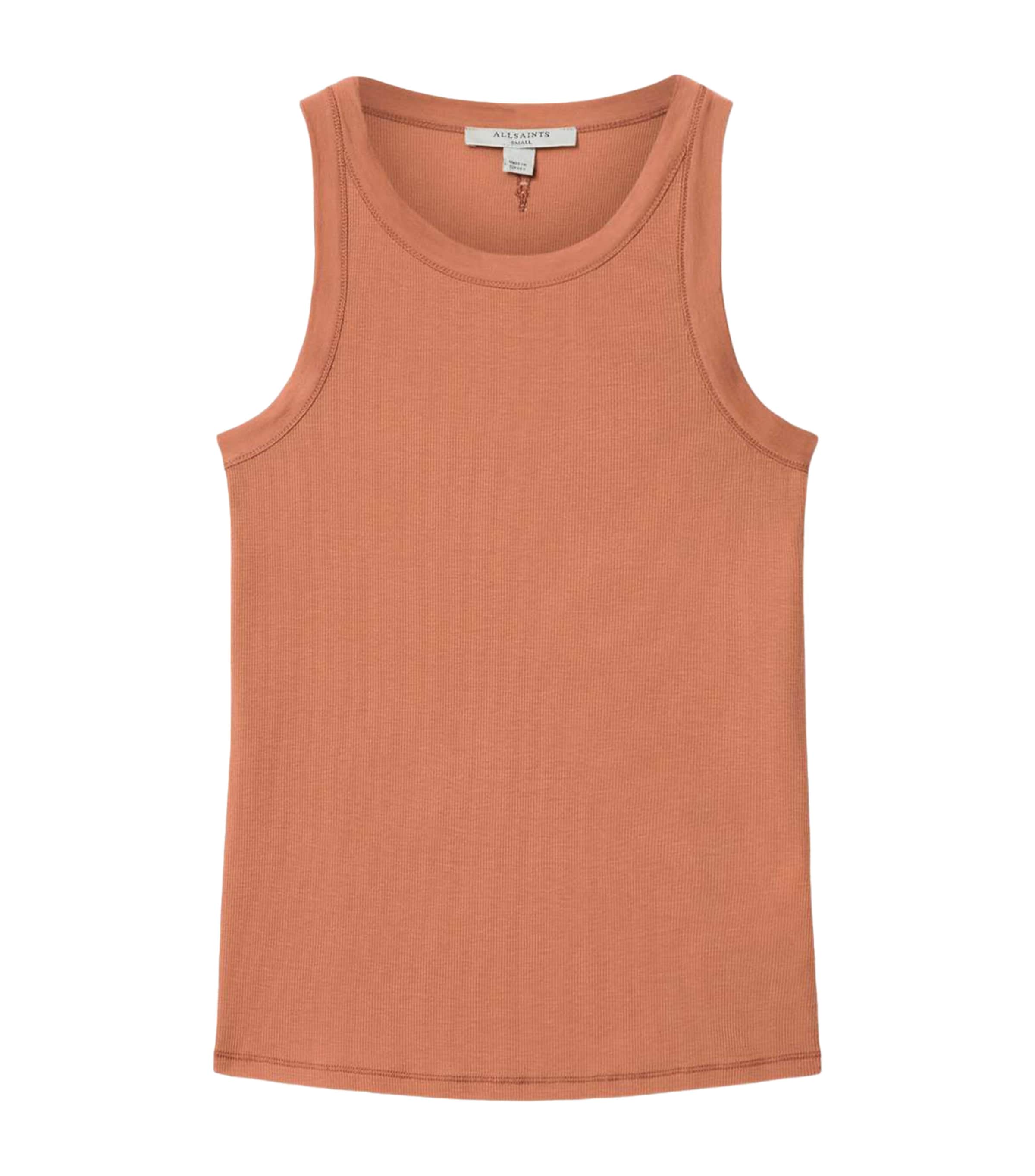 AllSaints Womens Rina Tank Top Pecan Brown