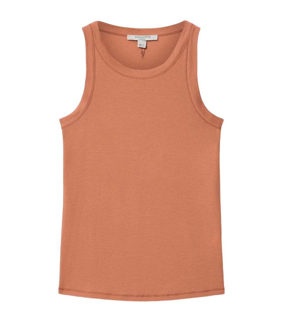 AllSaints Womens Rina Tank Top Pecan Brown