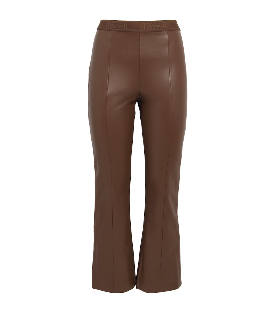 Faux Leather Jenna Cropped Trousers