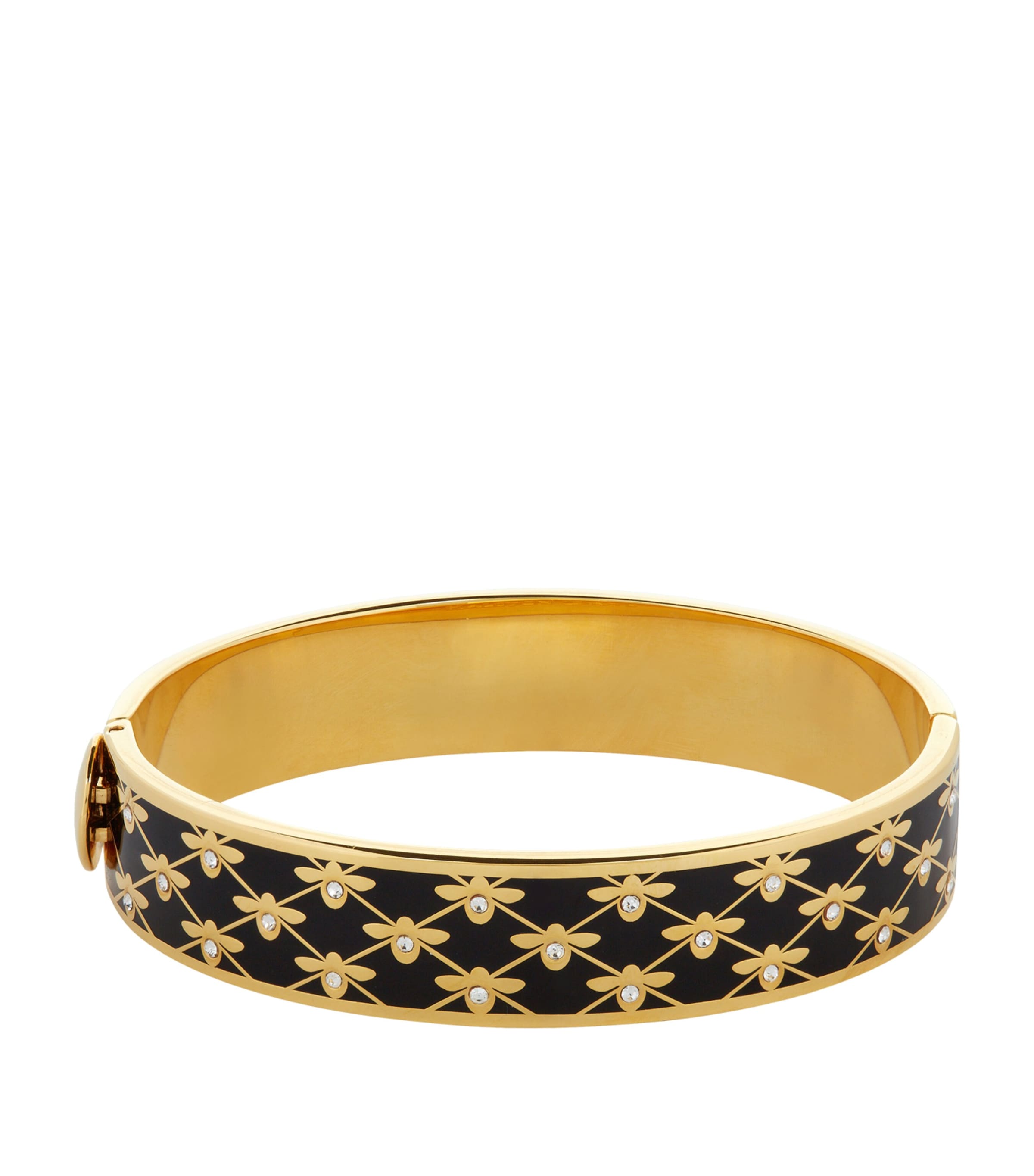 Halcyon Days Bee Trellis Bangle Black/gold