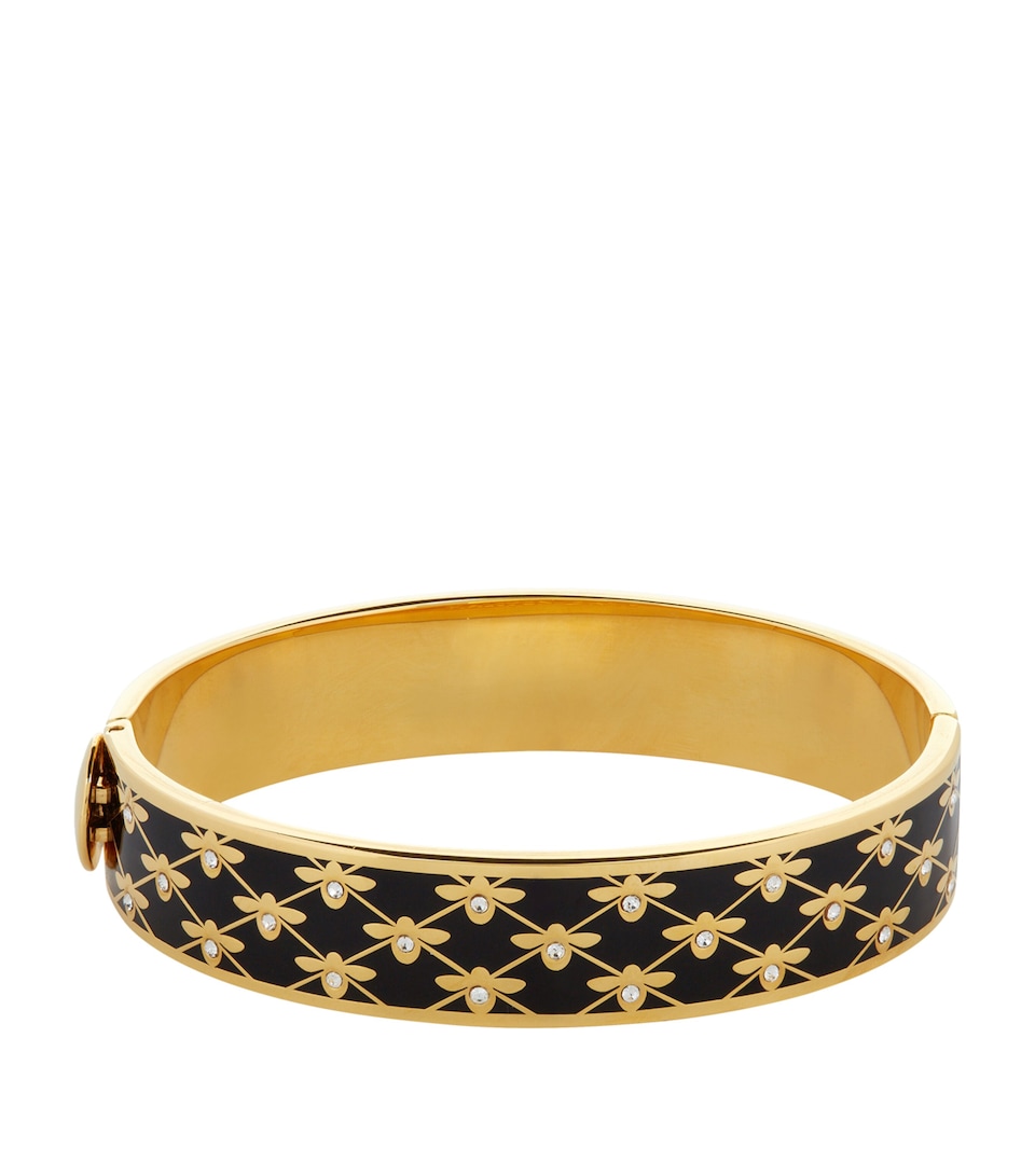 Halcyon Days Bee Trellis Bangle Black/gold