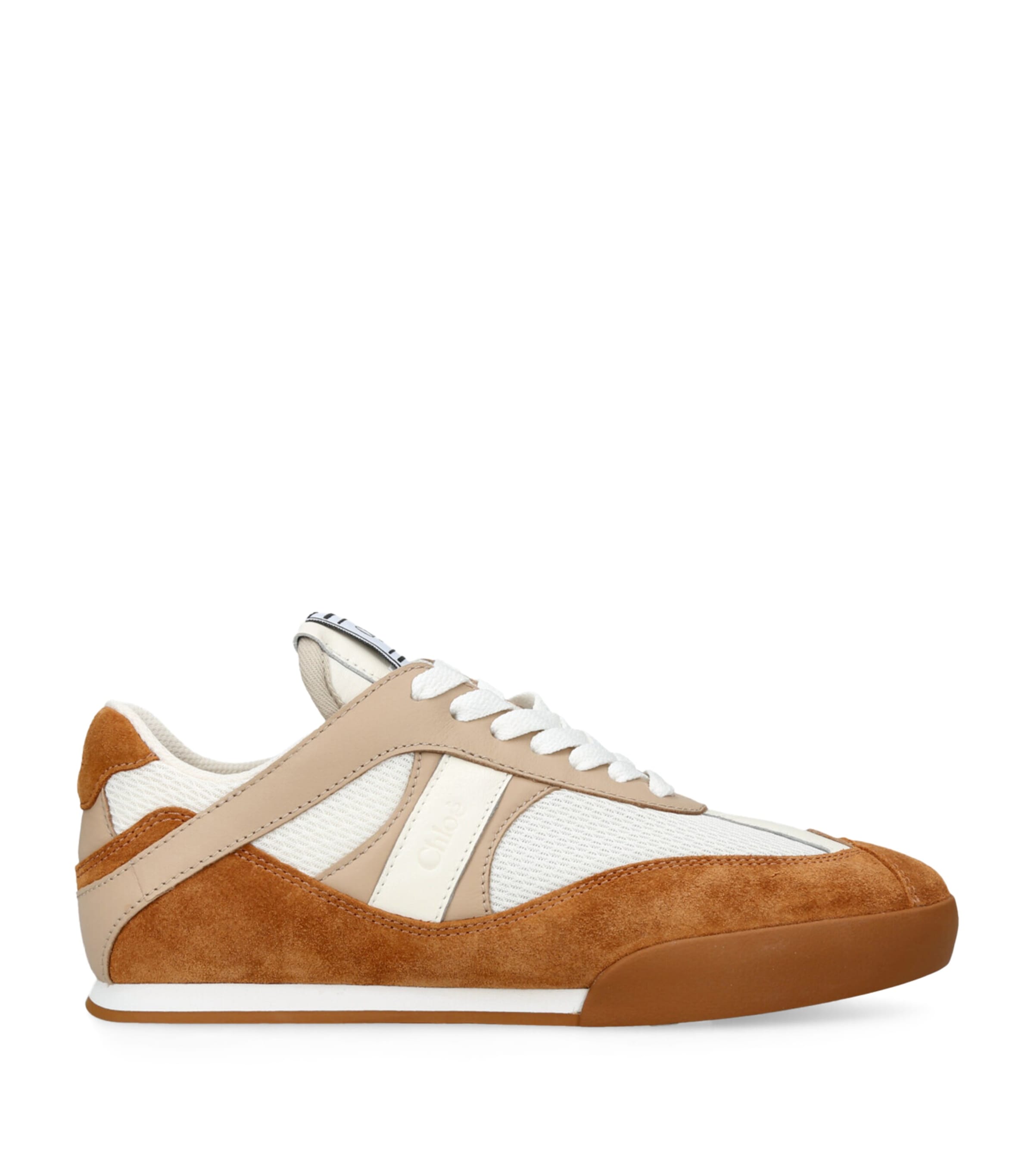 Chloé Leather Kick Sneakers Brown/oth