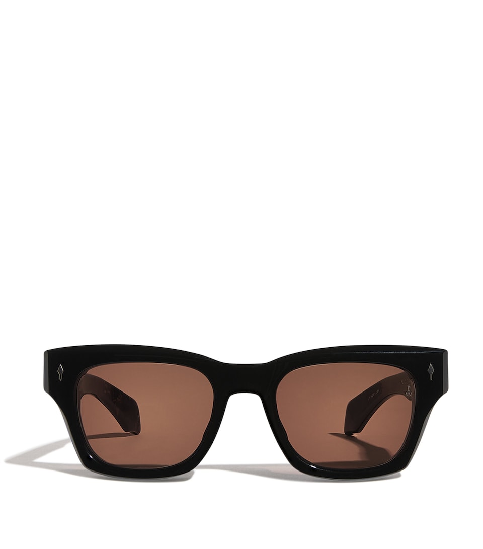 Jacques Marie Mage Acetate Dealan-53 Sunglasses Deep Brown