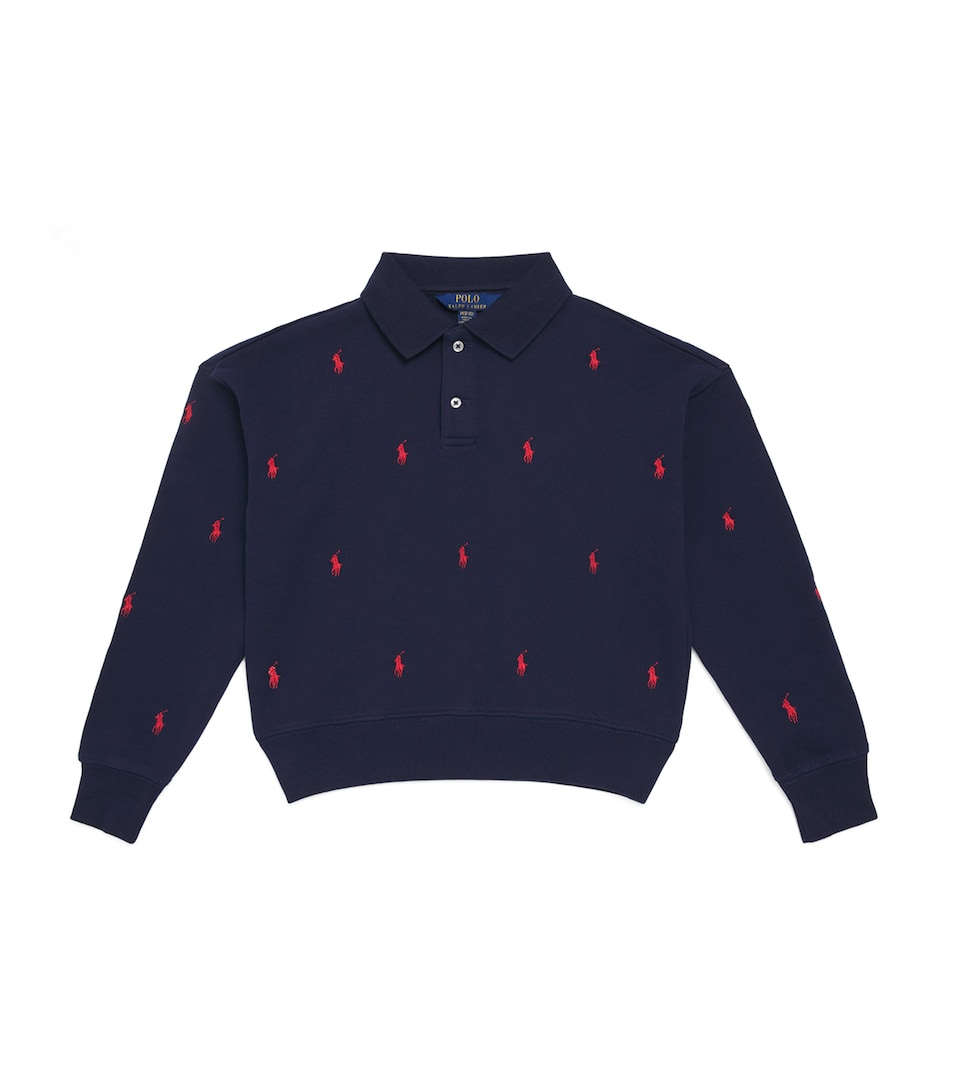Cotton-Blend Polo Sweatshirt (7-14 Years)