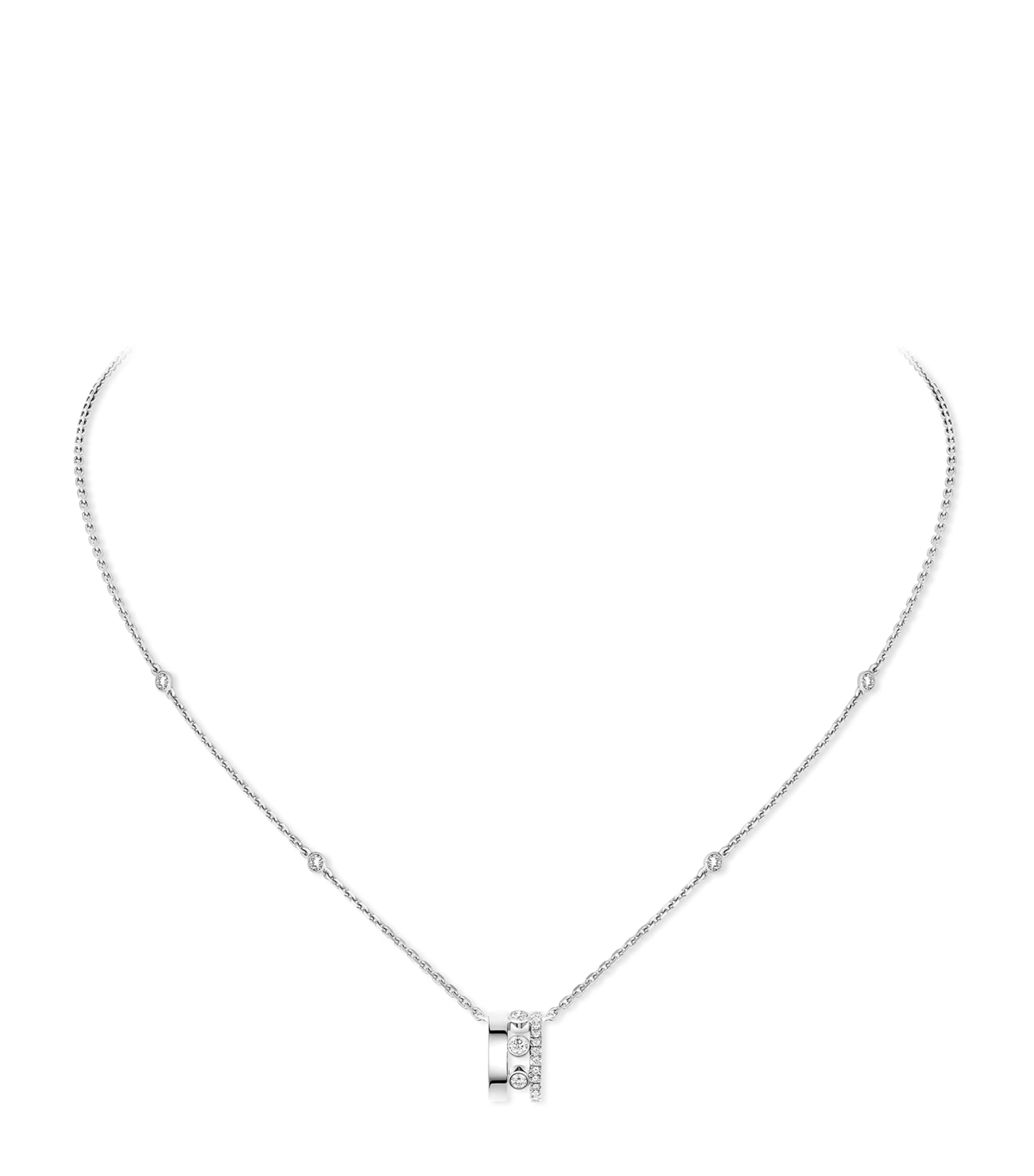 Messika Move Romane White Gold and Diamond Necklace White Gold