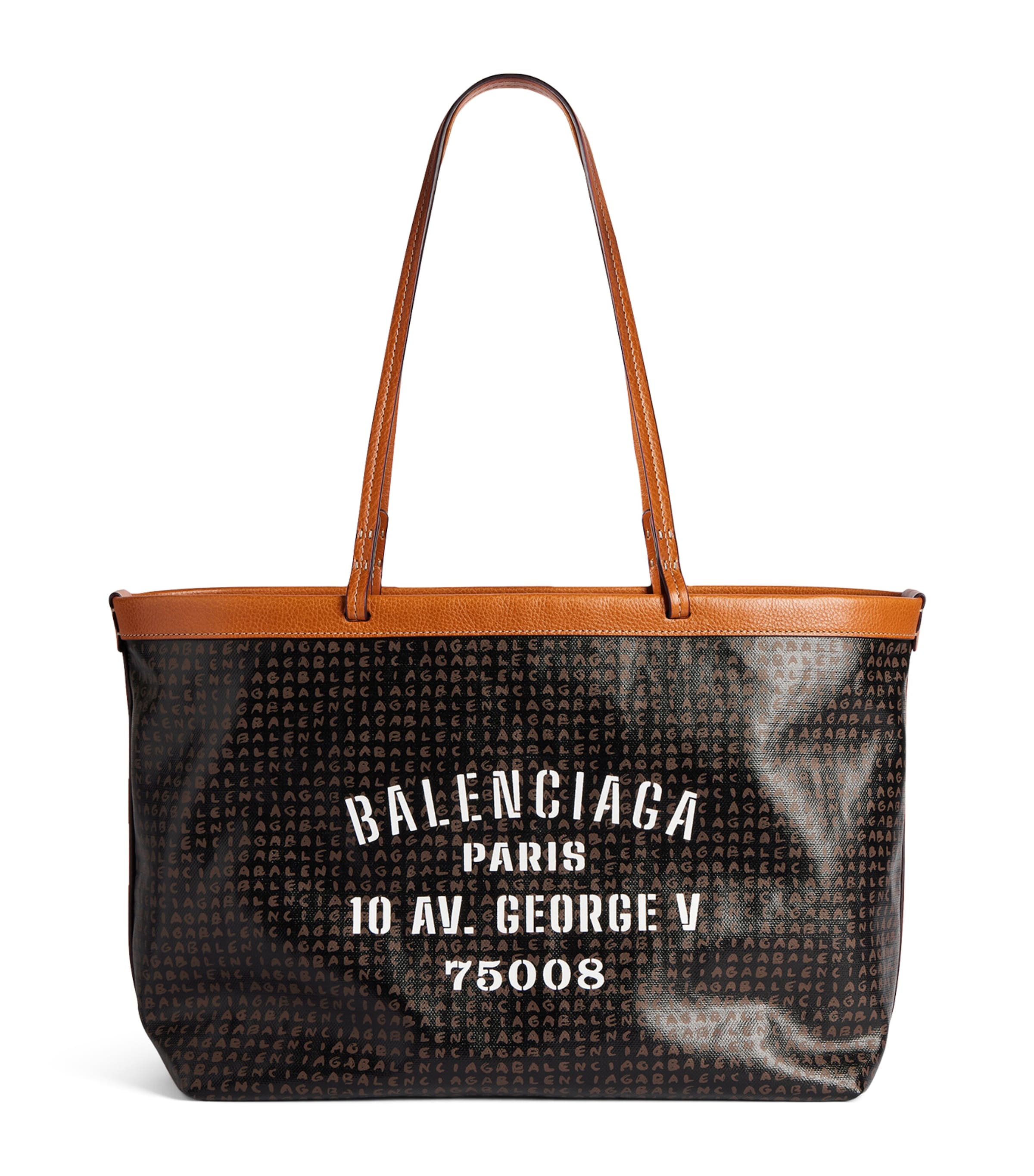 Balenciaga Medium Coated Canvas Select Tote Bag