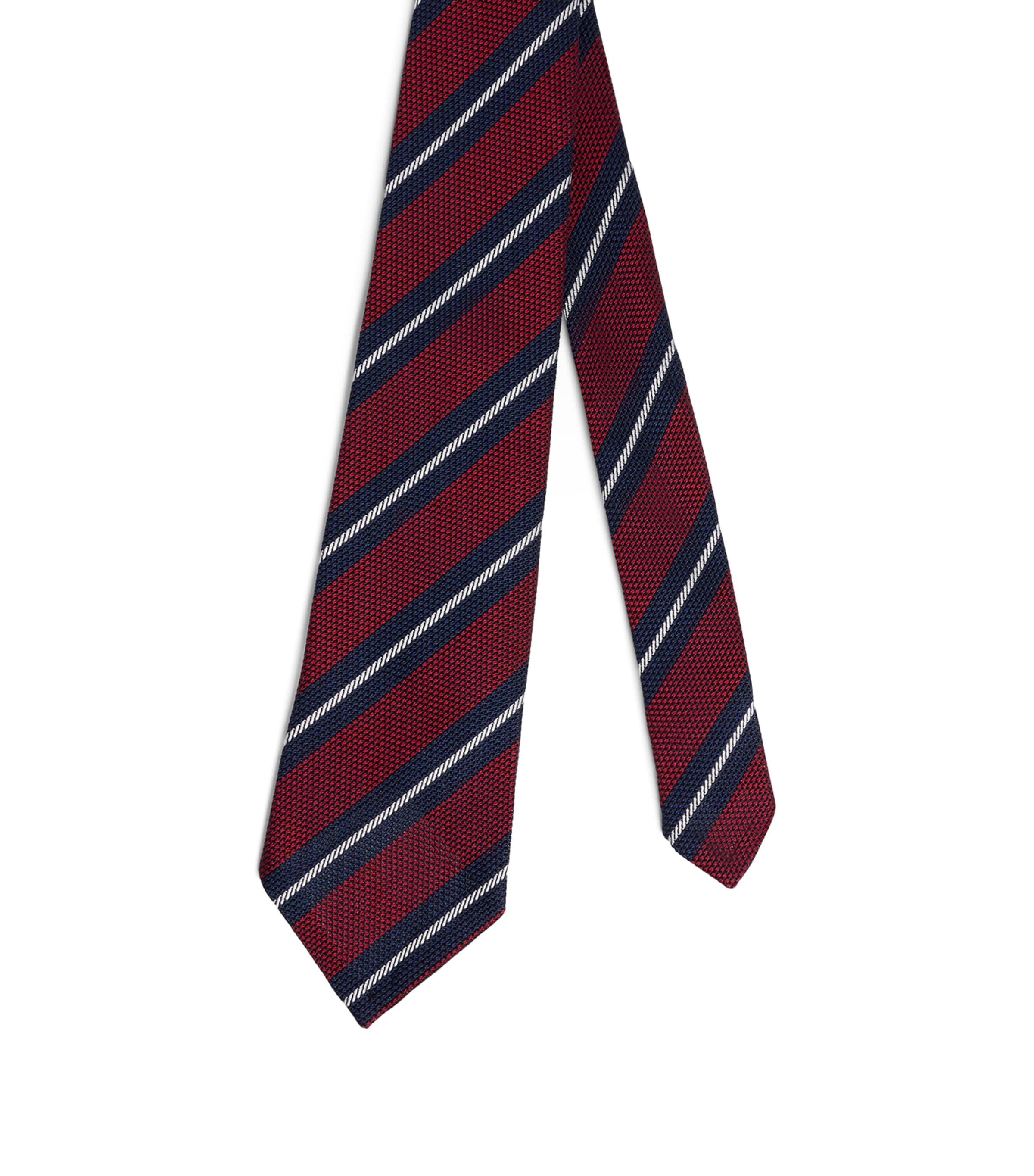 Dunhill Silk Grenadine Stripe Tie