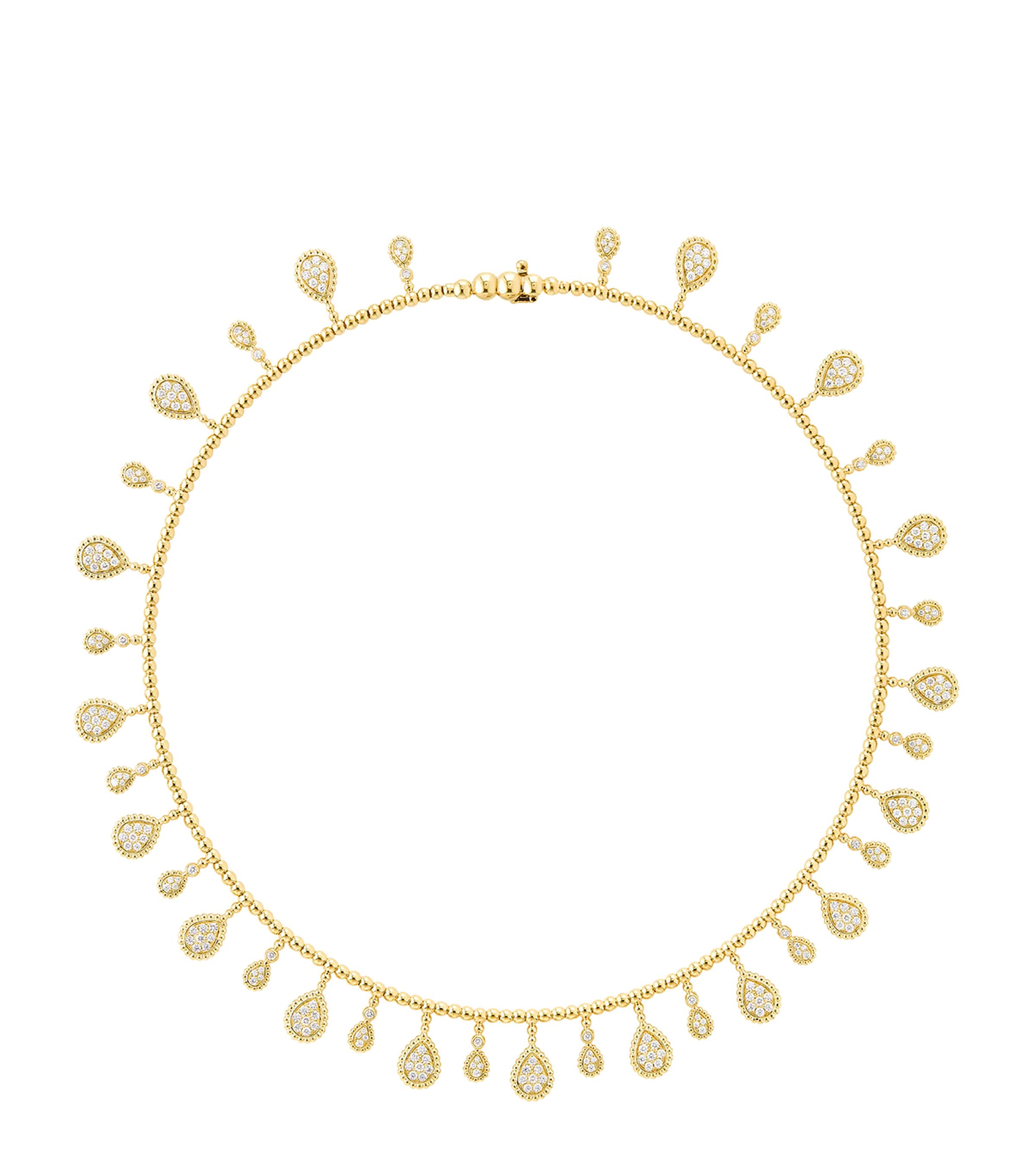 Boucheron Yellow Gold and Diamond Serpent Bohème Solarité Necklace Gold