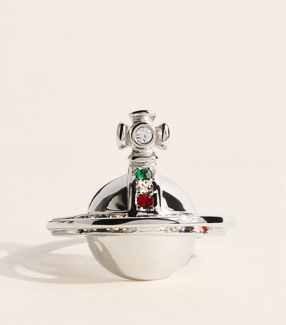 Vivienne Westwood Solid Orb Ring Platinum