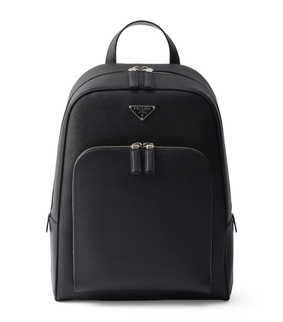 Saffiano Leather Backpack