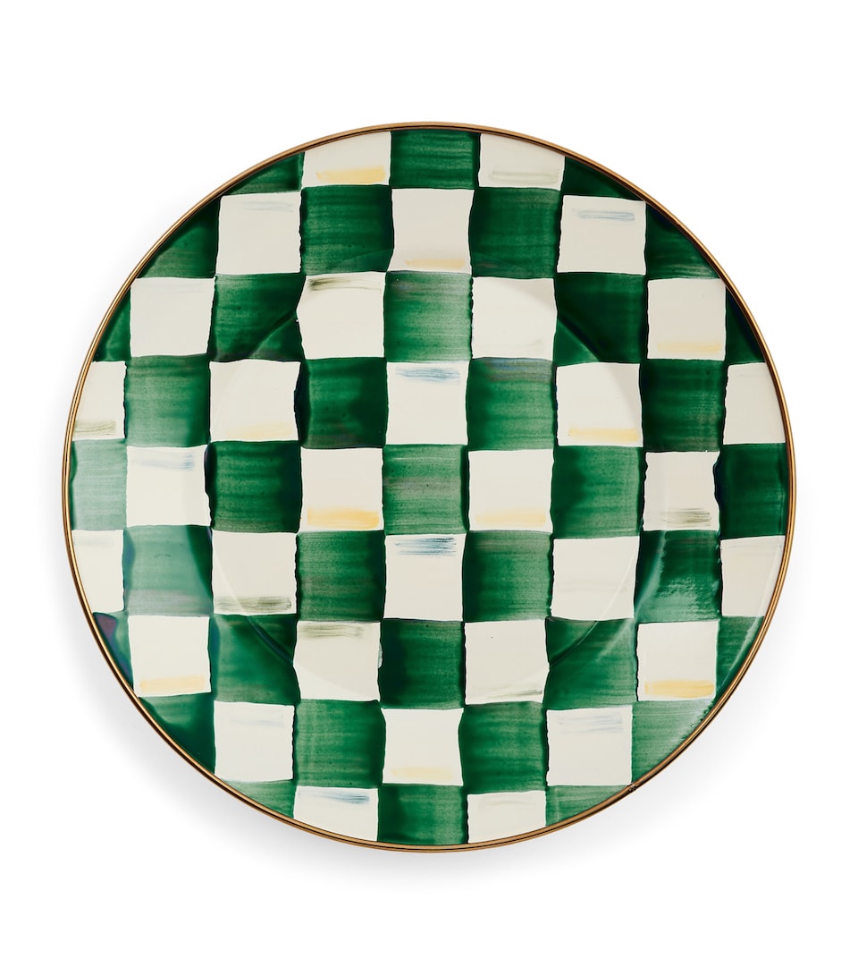 Emerald Check Dinner Plate (25cm)