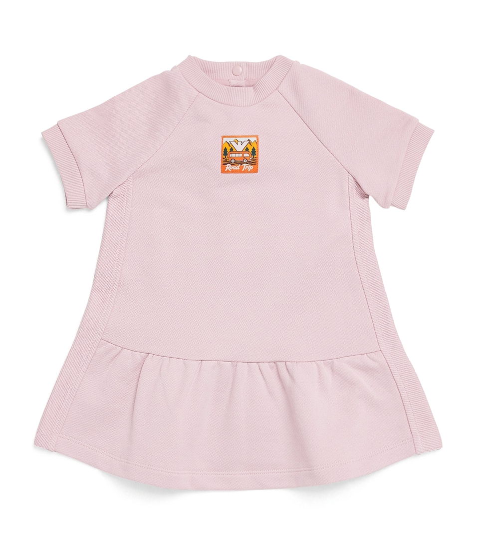 Cotton Graphic Mini Dress