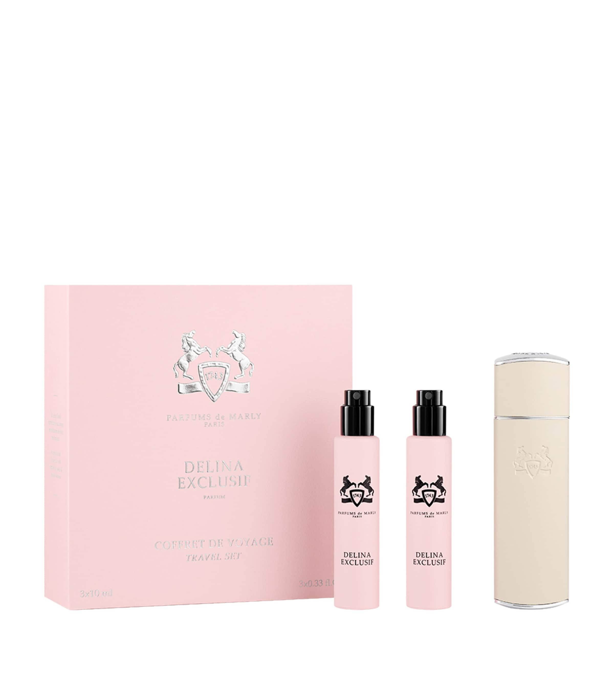 Delina Exclusif Eau De Parfum Sprays and Case Travel Set (3 x 10ml)