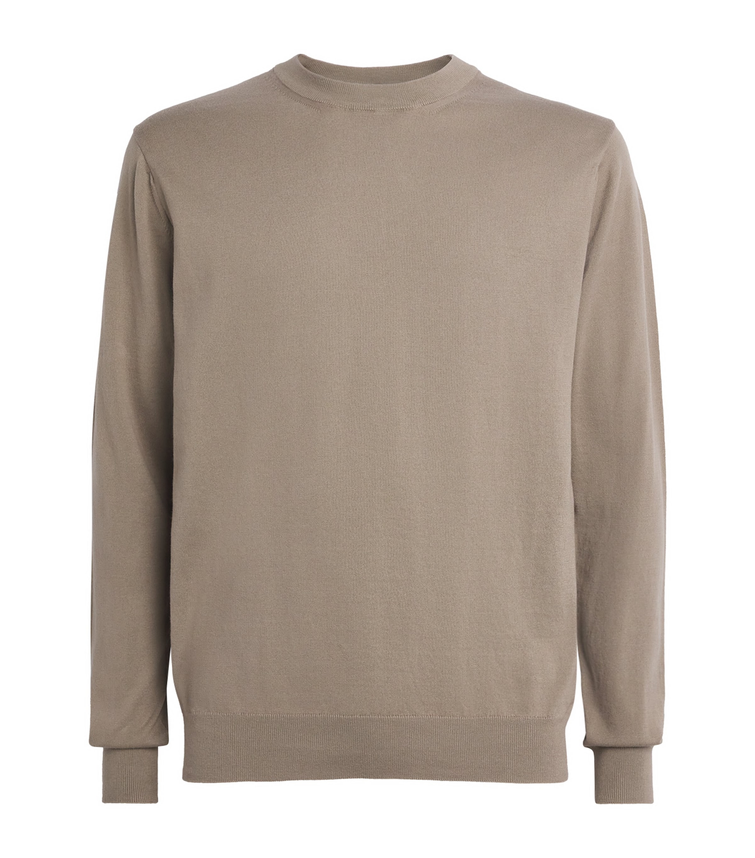 Cotton Lightweight Crew-Neck Sweater