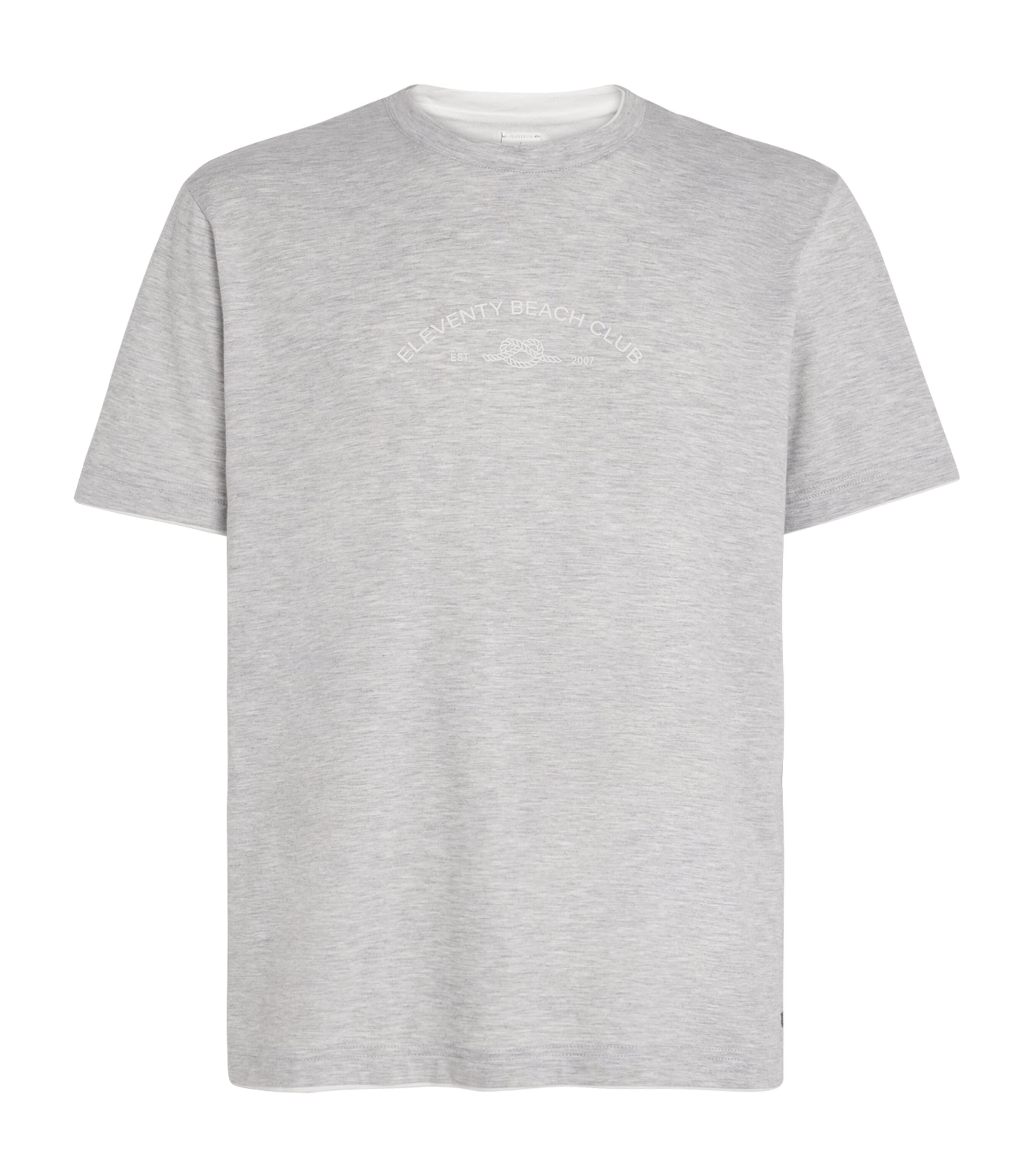 トップス PRADA Silk Tshirt Gray Grey Cotton T-shirt | PRADA
