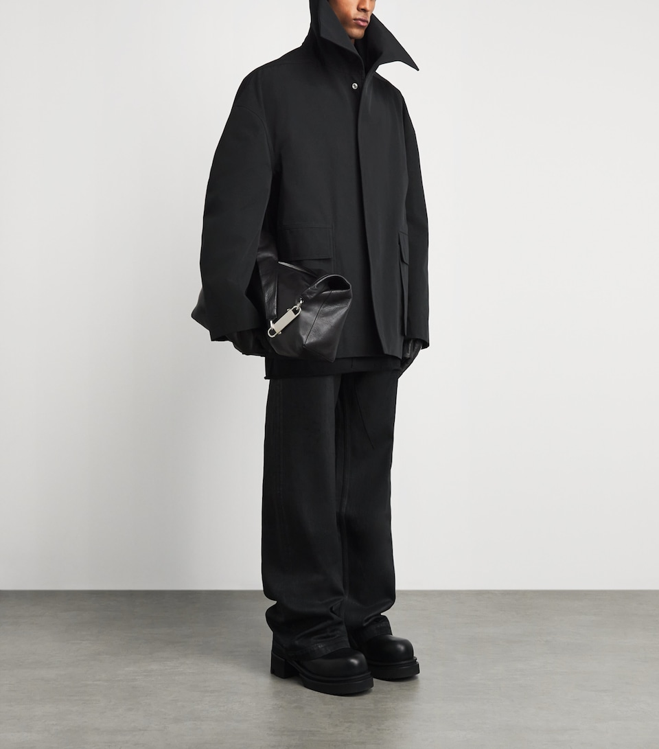 Rick Owens Mens Dracucollar Jacket Black