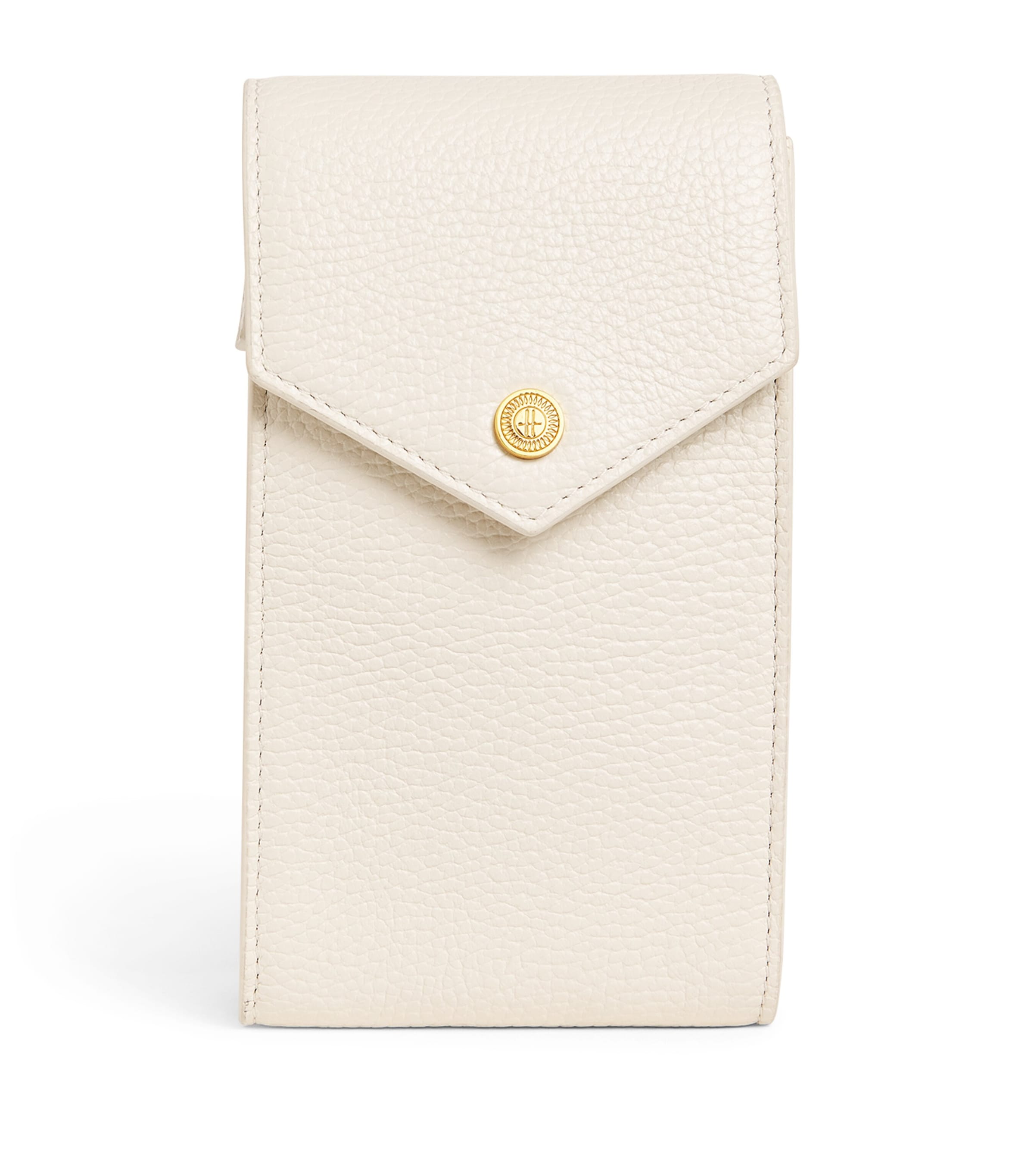 Harrods Leather Phone Pouch Birch