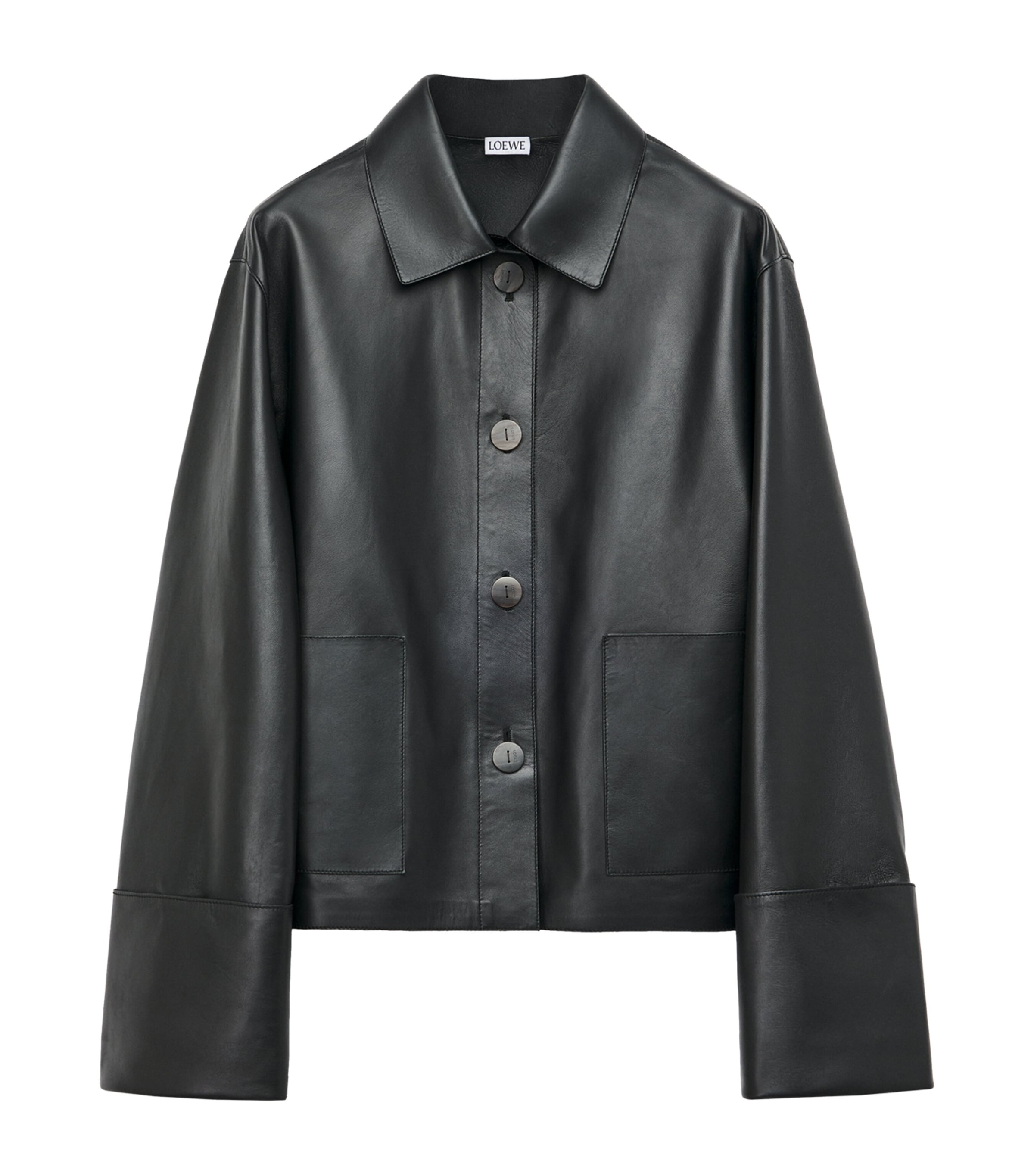 Prada Nappa Leather Biker Jacket | Harrods UK