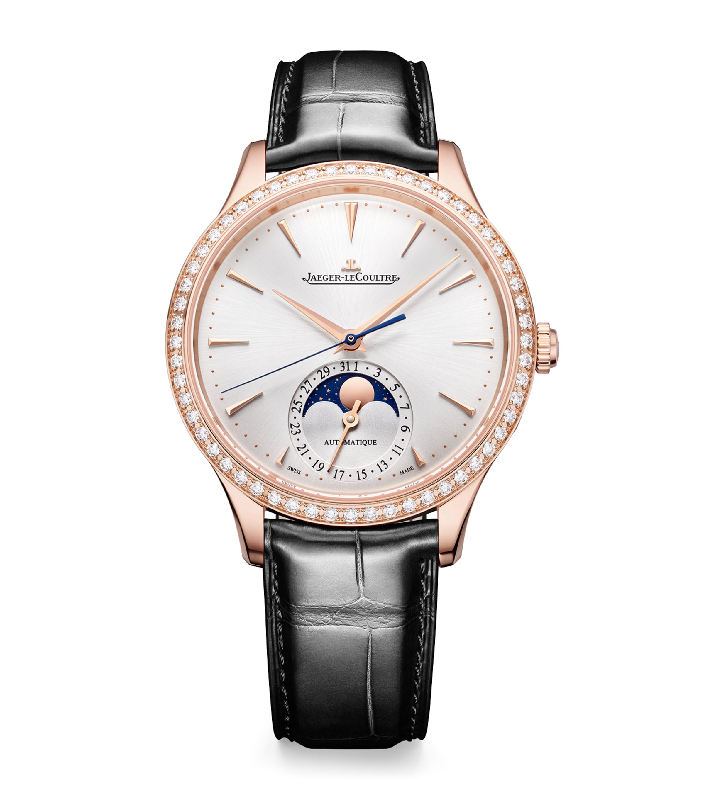 Rose Gold and Diamond Master Ultra Thin Moon Watch 36mm