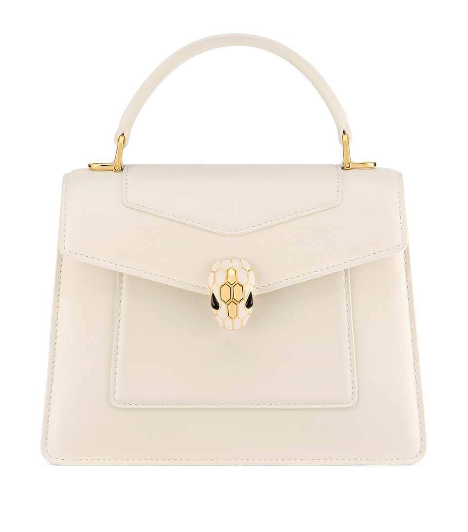 Small Leather Serpenti Forever Top-Handle Bag