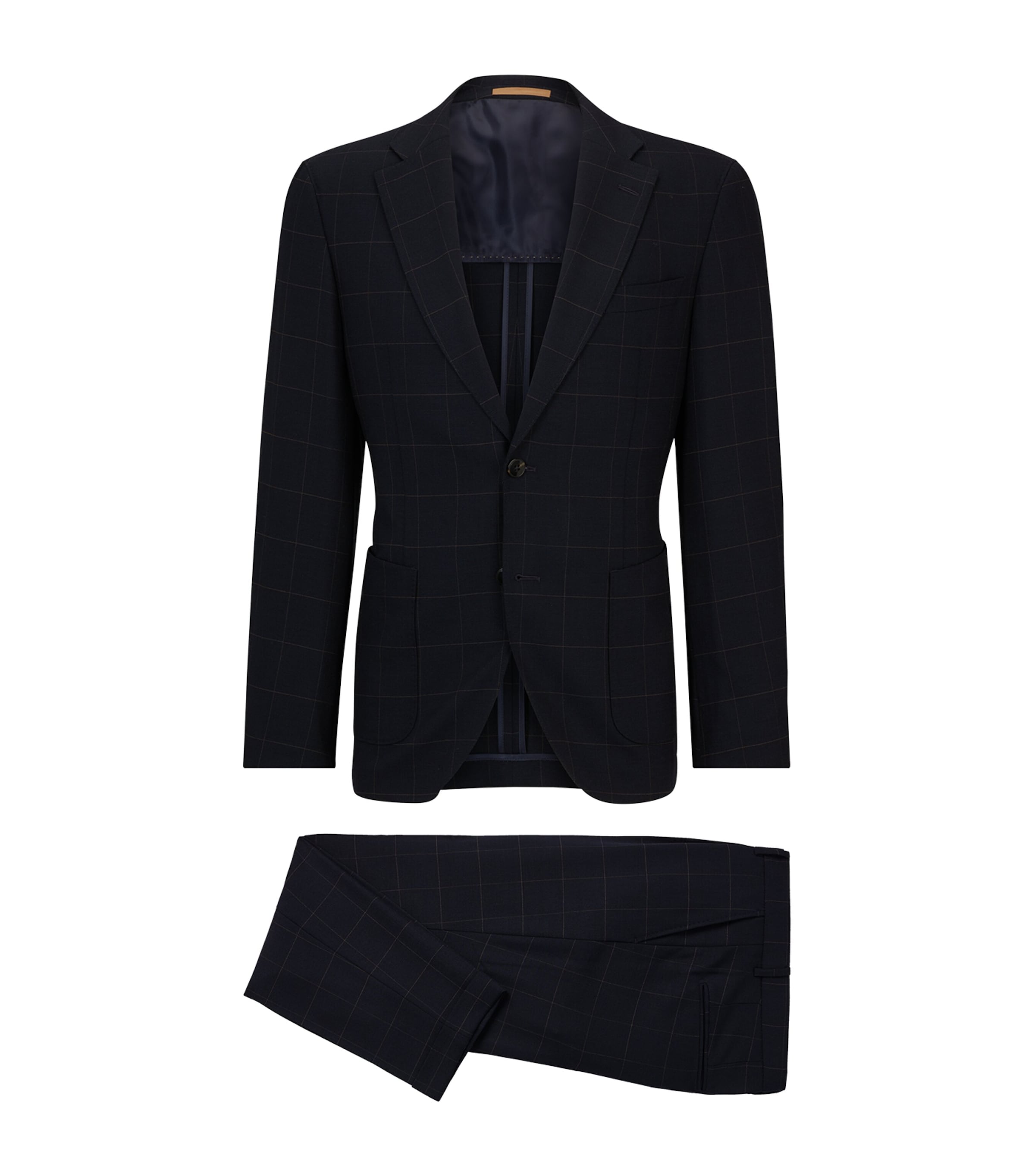 BOSS Mens Check 2-Piece Suit