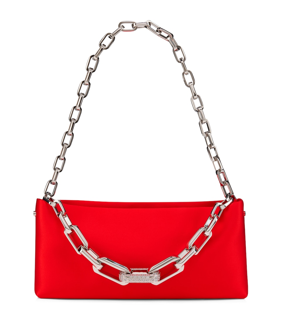 Maykimay Chain Silk Crepe Shoulder Bag