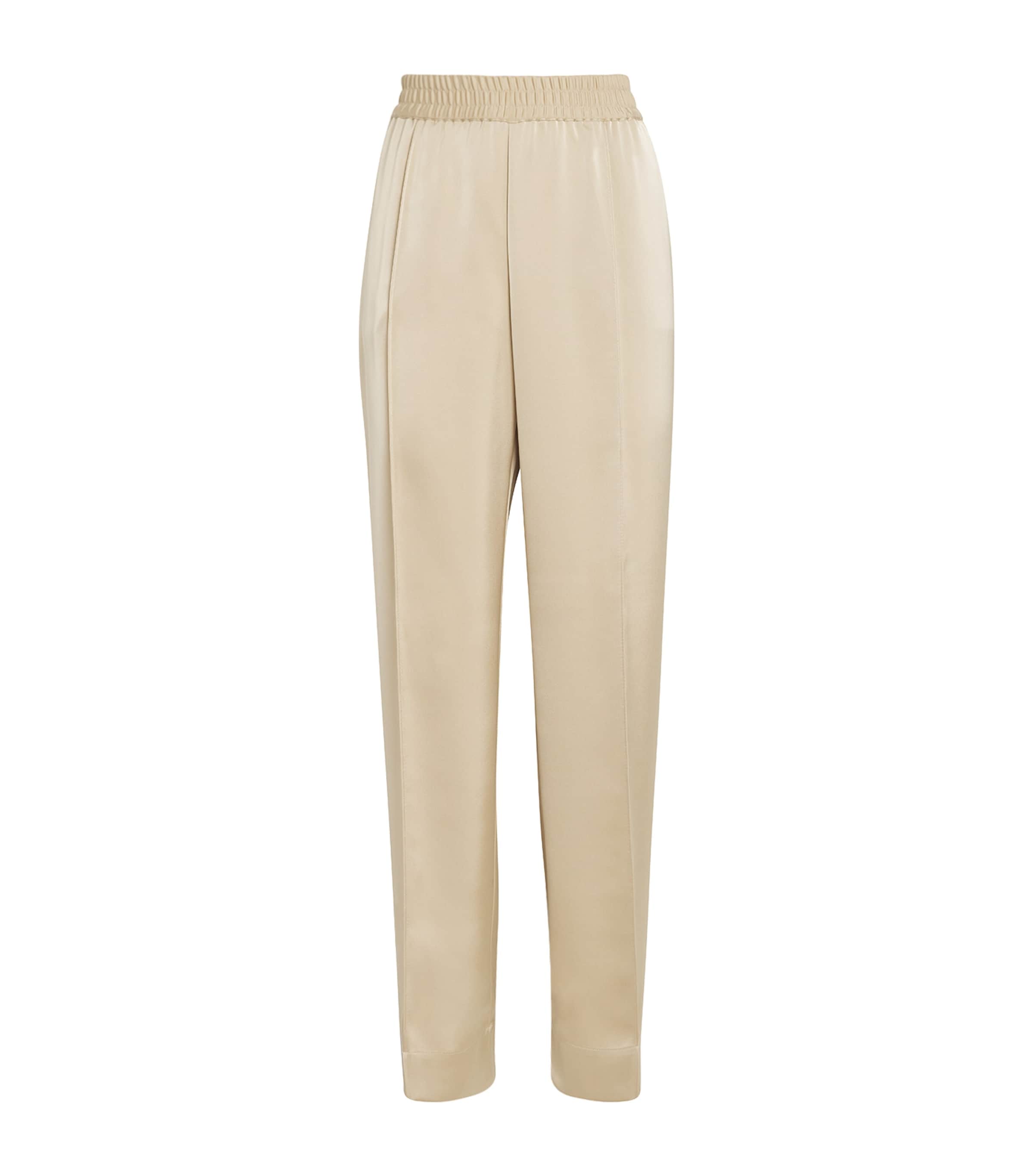 Satin Straight Trousers