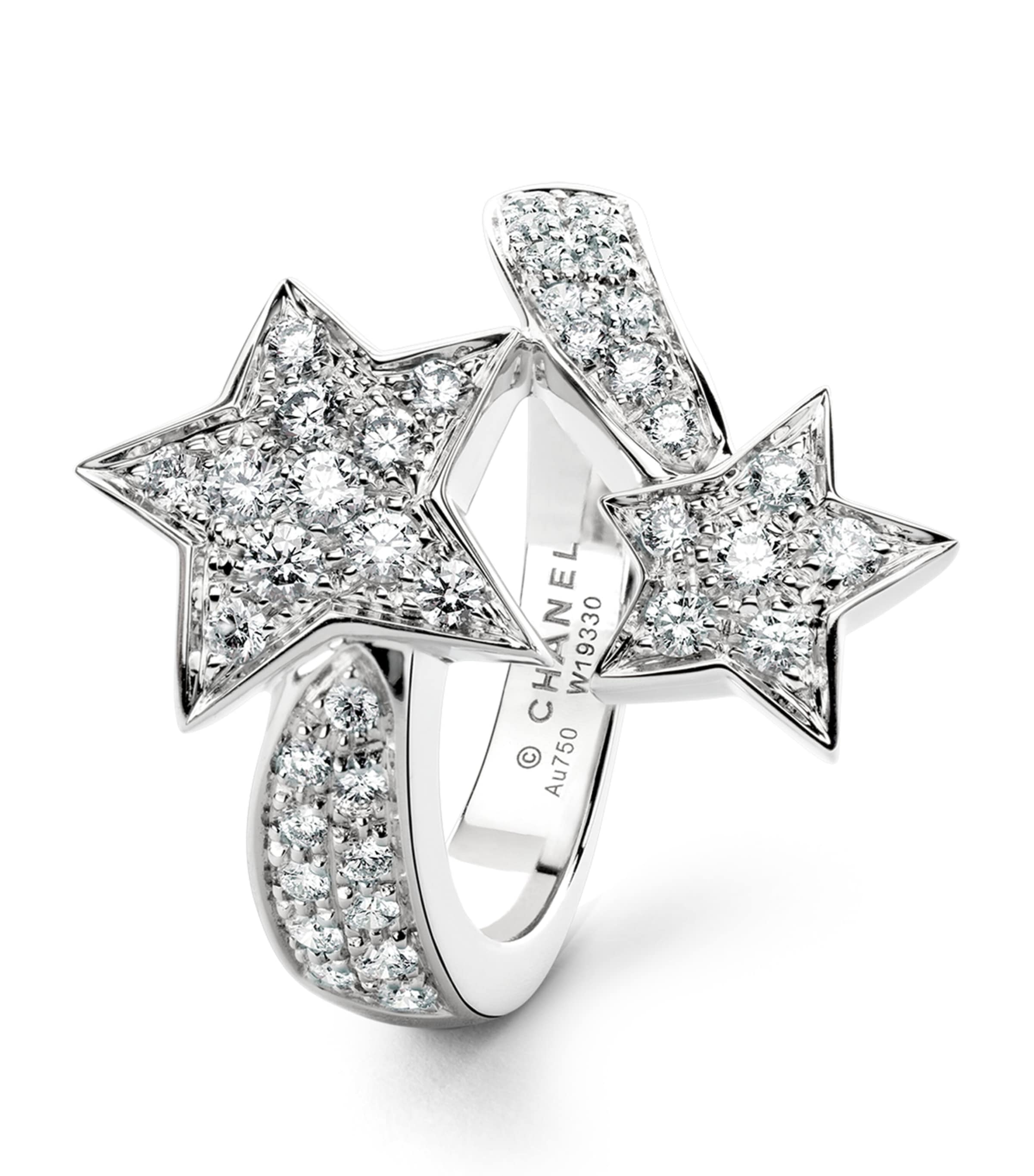 White Gold And Diamond Comète Ring