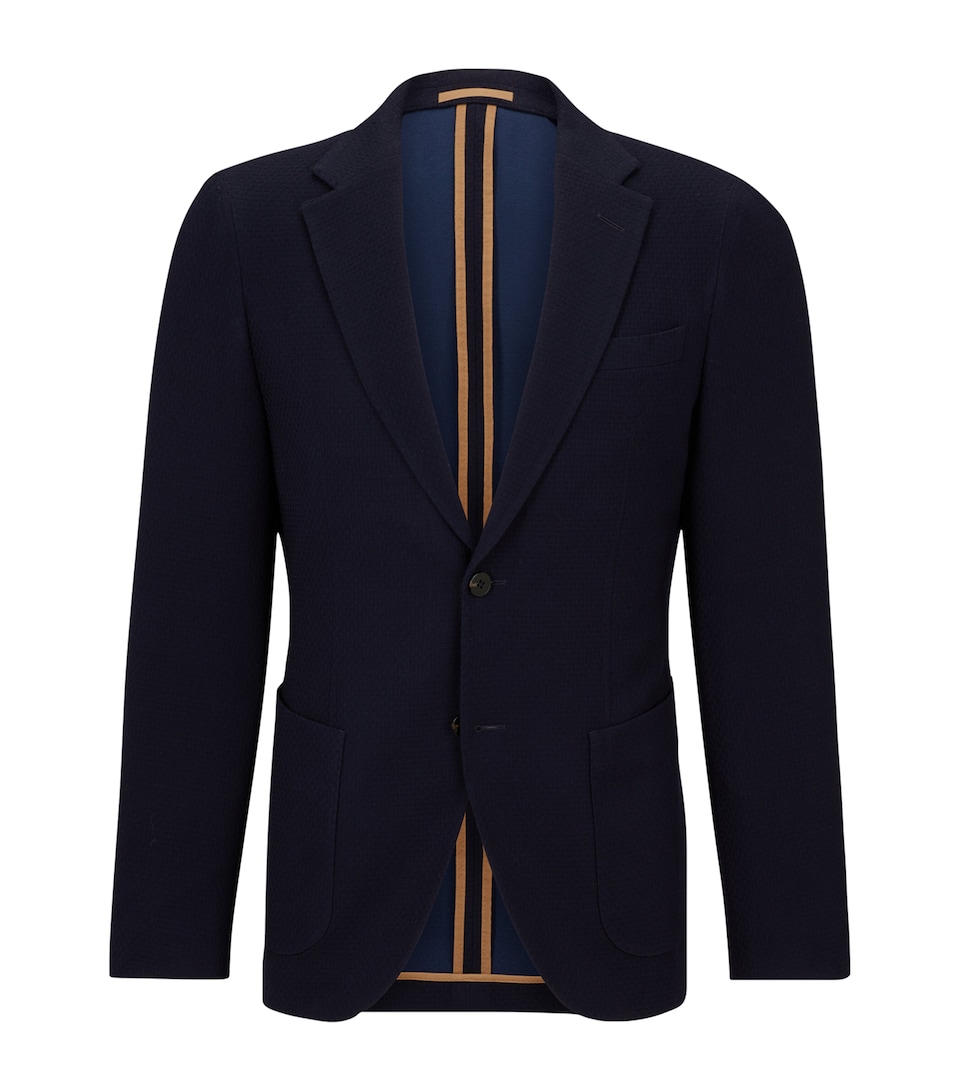 Virgin Wool Jacquard Blazer