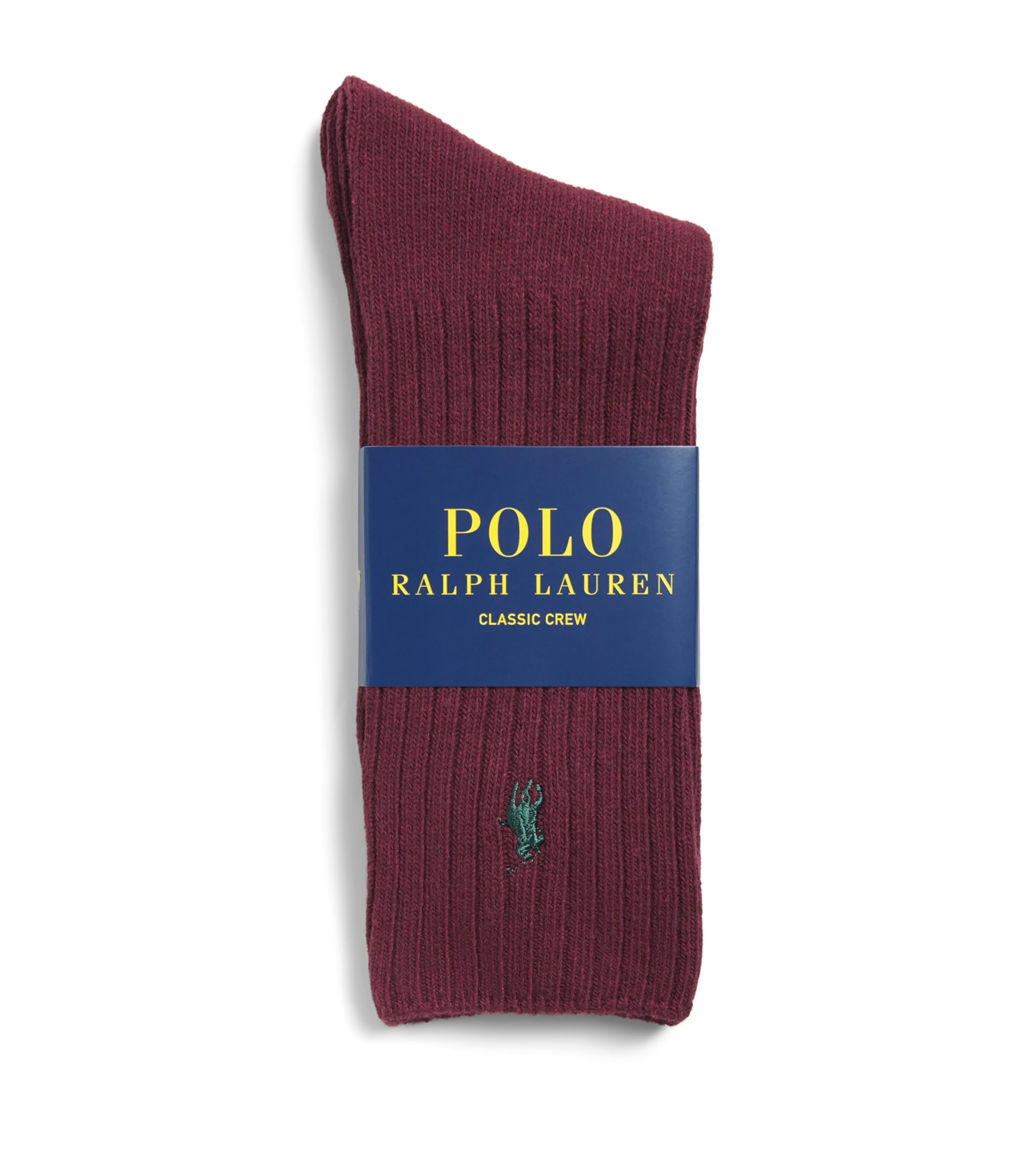 Polo Ralph Lauren Mens Classic Crew Socks Wine
