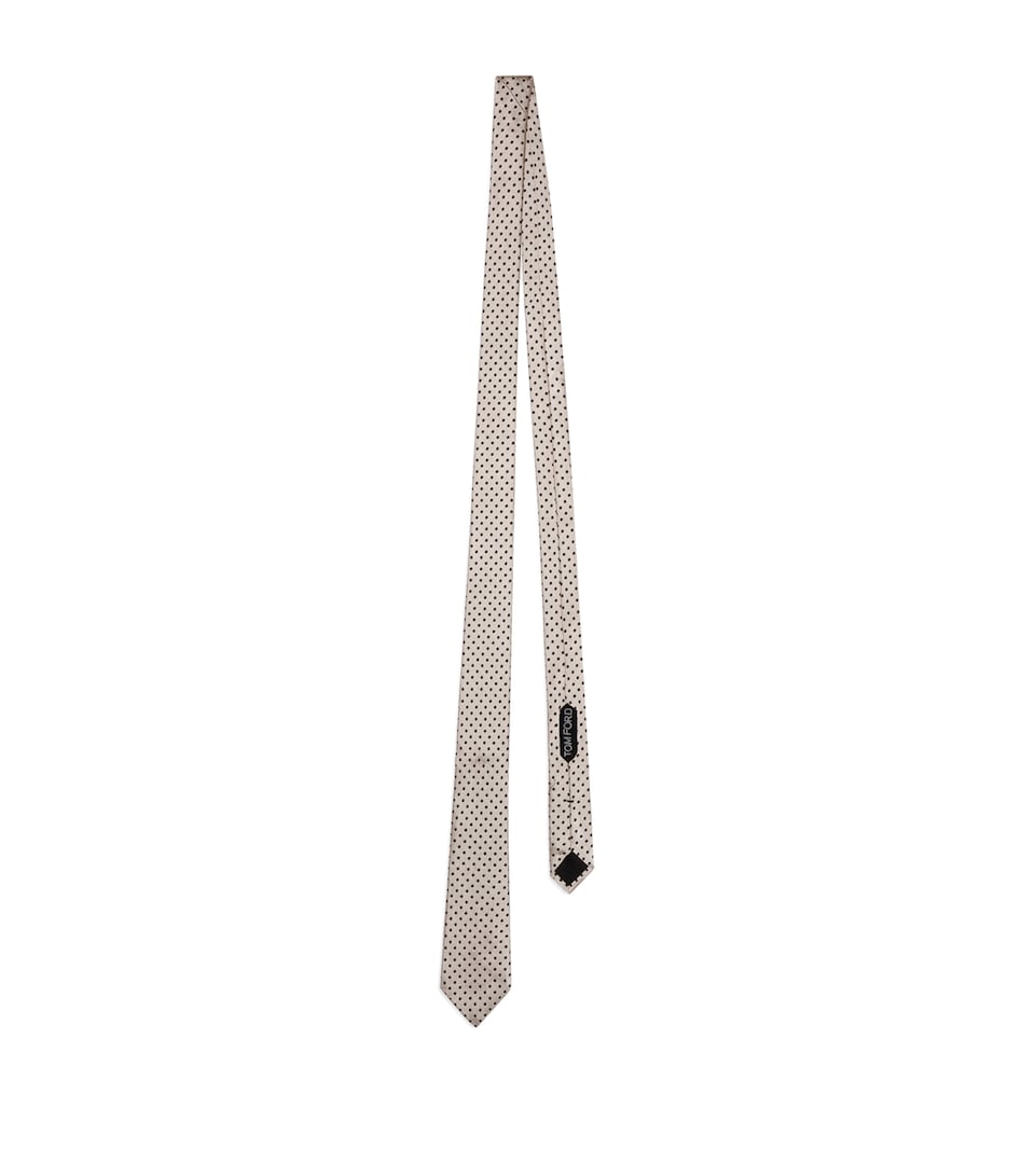 TOM FORD Mulberry Silk Polka Dot Tie Jac