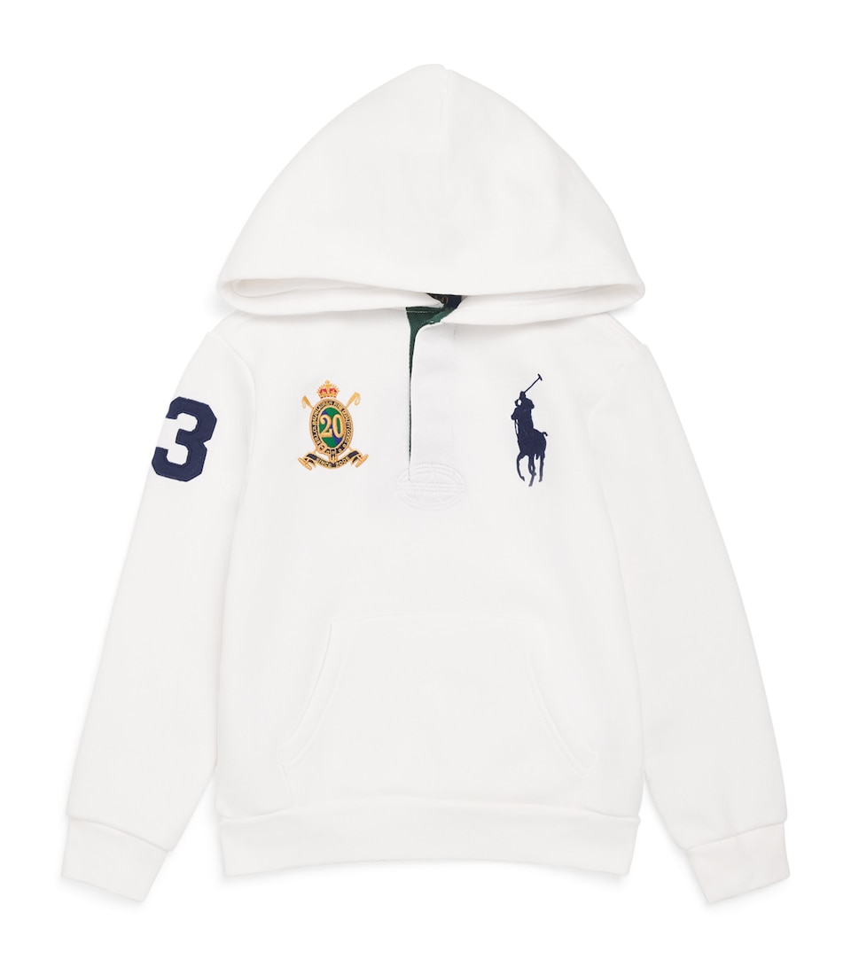 Cotton-Blend Crest Logo Hoodie (2-7 Years)
