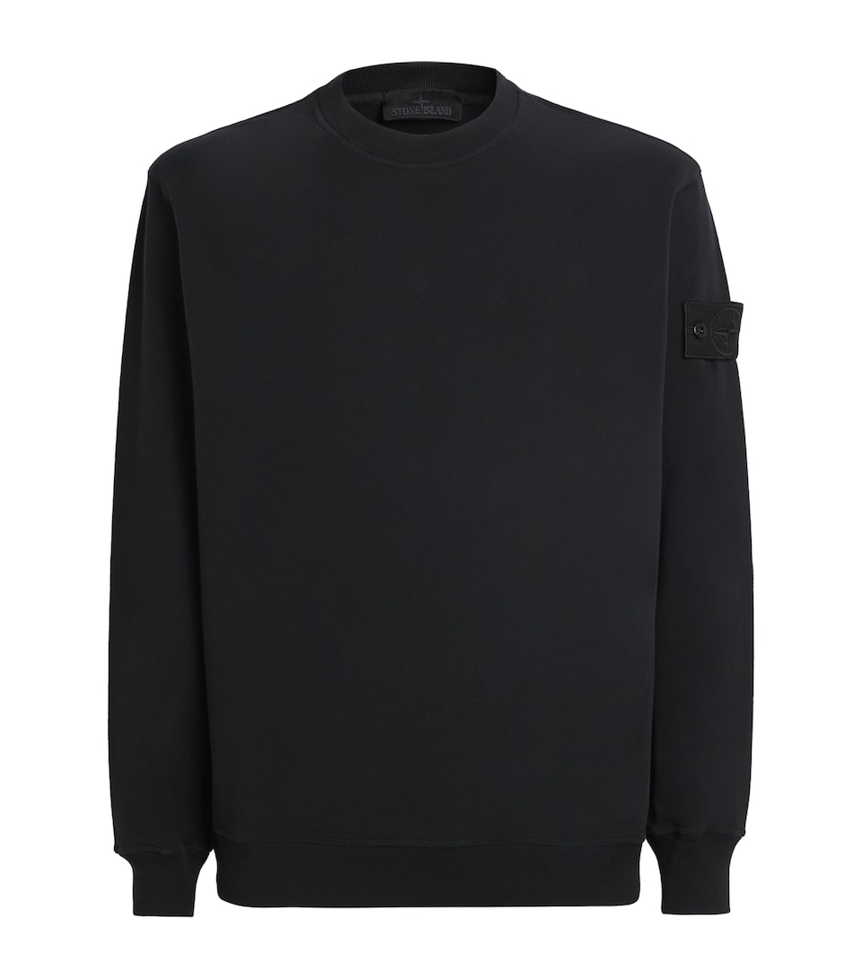 Stone Island Mens Cotton-Blend Ghost Sweatshirt