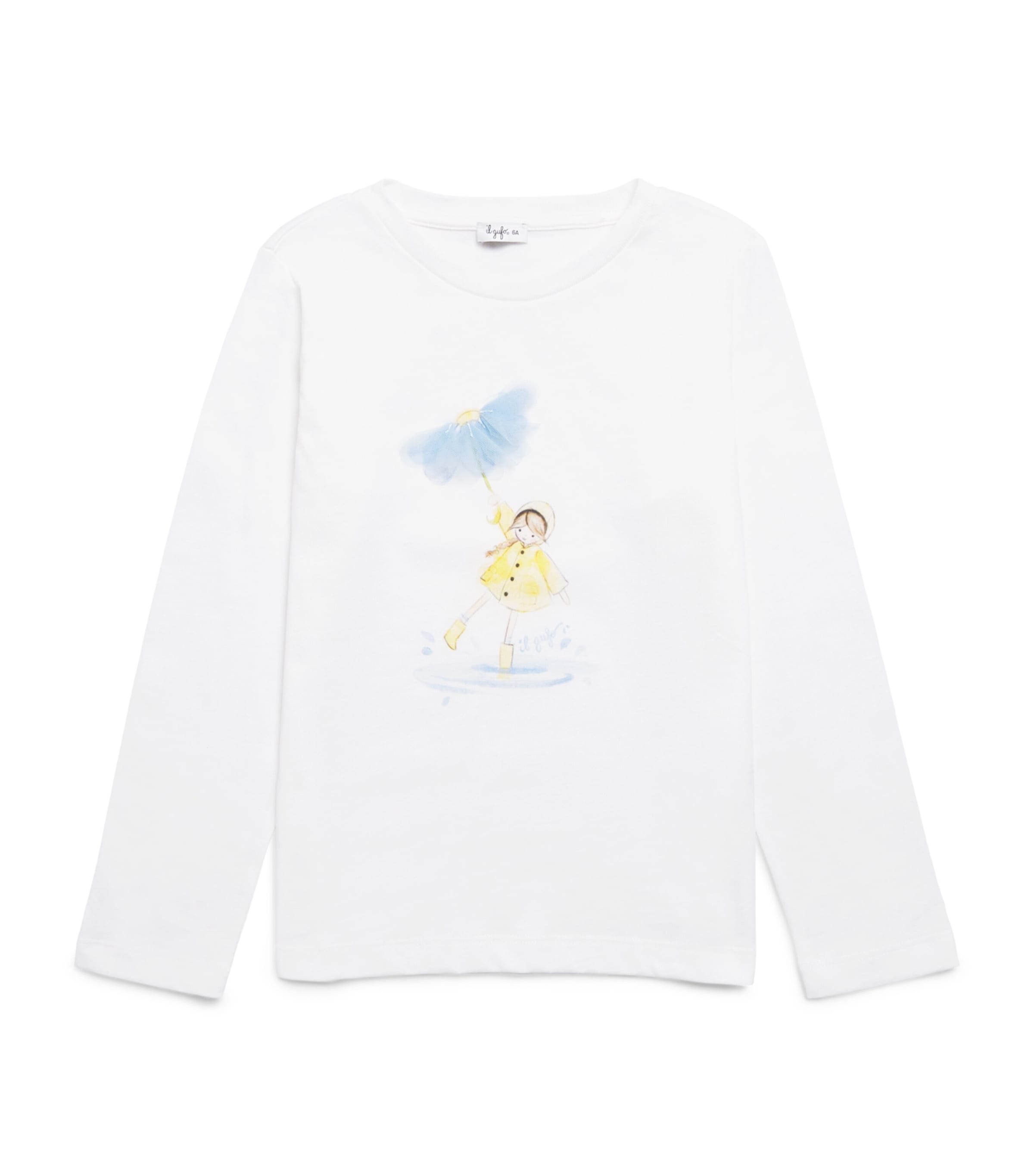 Il Gufo Cotton Graphic Long-Sleeve T-Shirt (2-14 Years) Milk