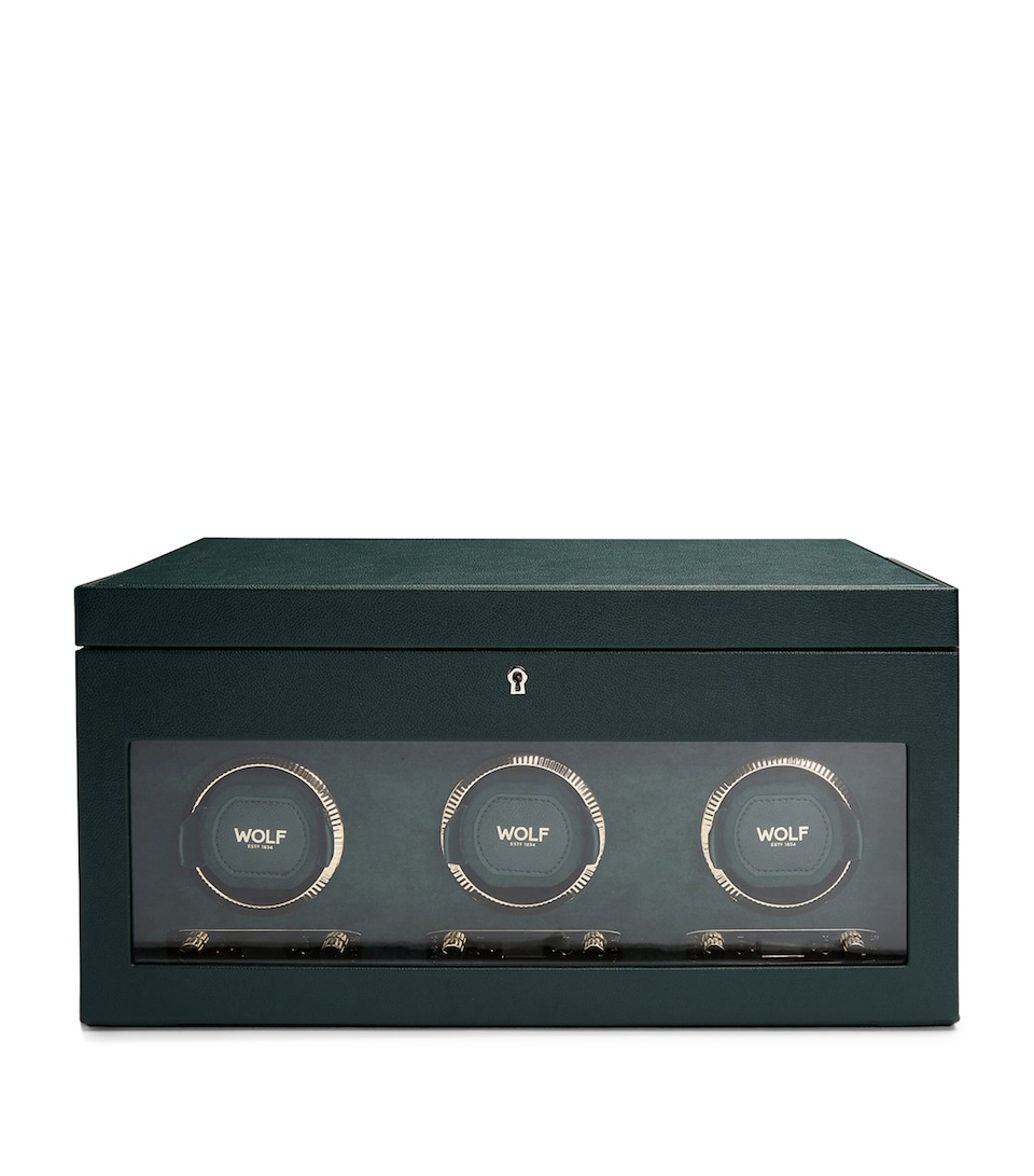Vegan Leather Triple Watch Winder