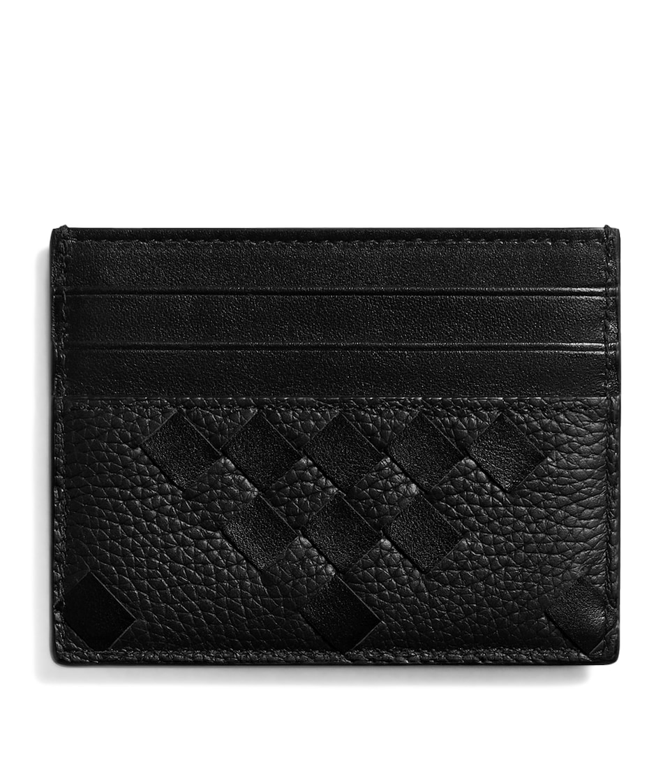 Bottega Veneta Leather Intrecciato Card Holder