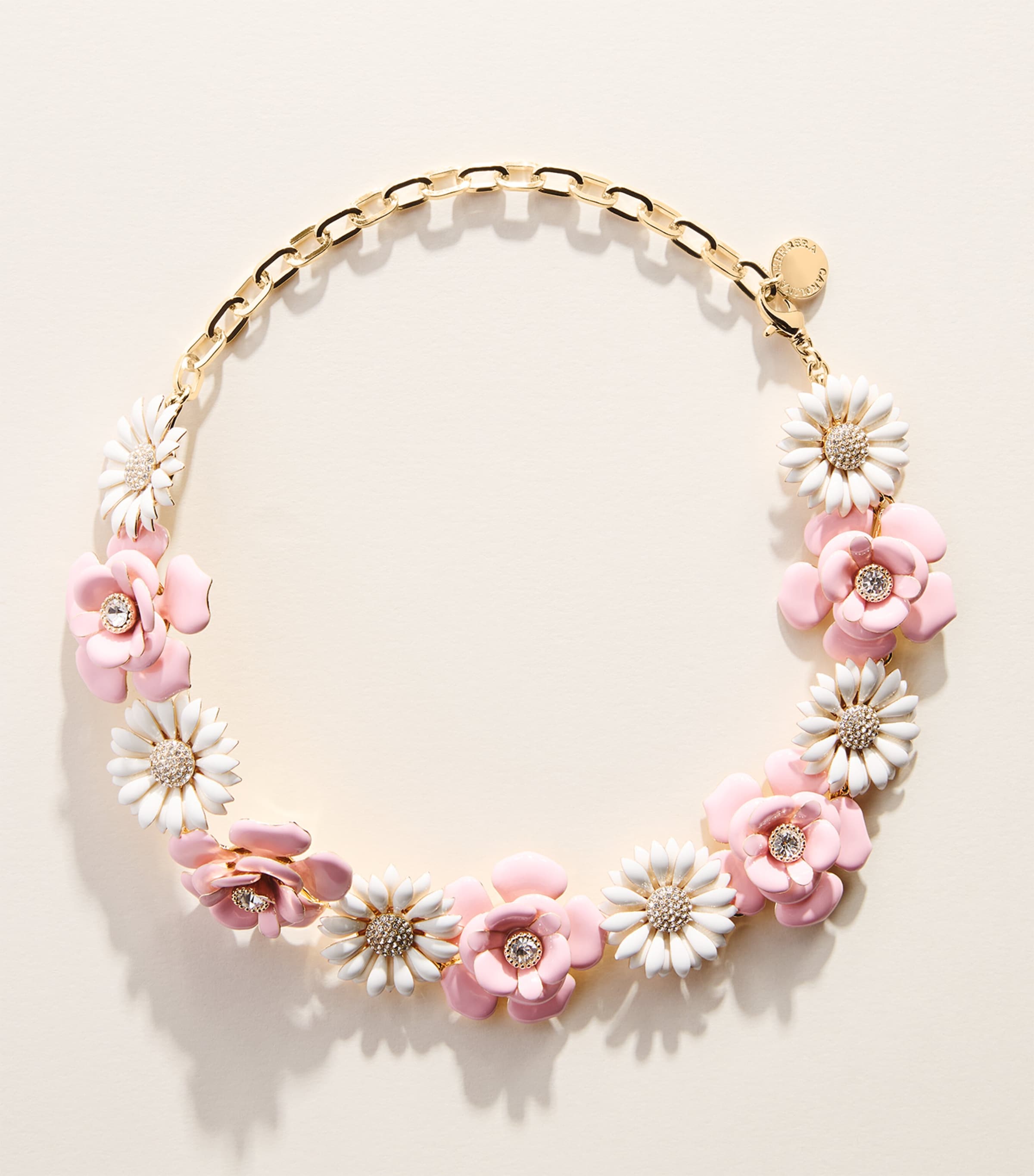 Carolina Herrera Gold-Tone Floral Necklace Multi Color