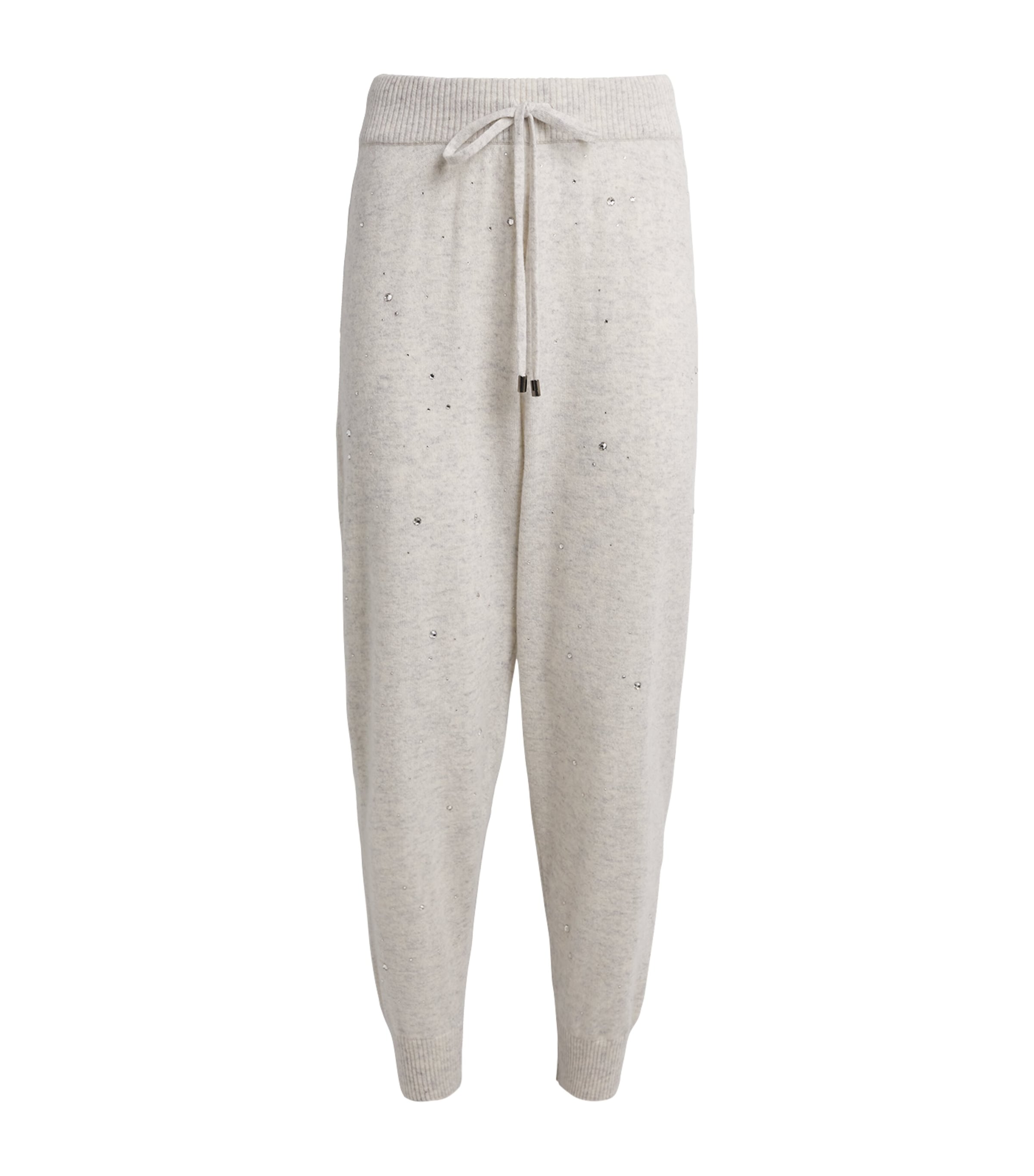 Cashmere Swarovski Crystal-Embellished Sweatpants