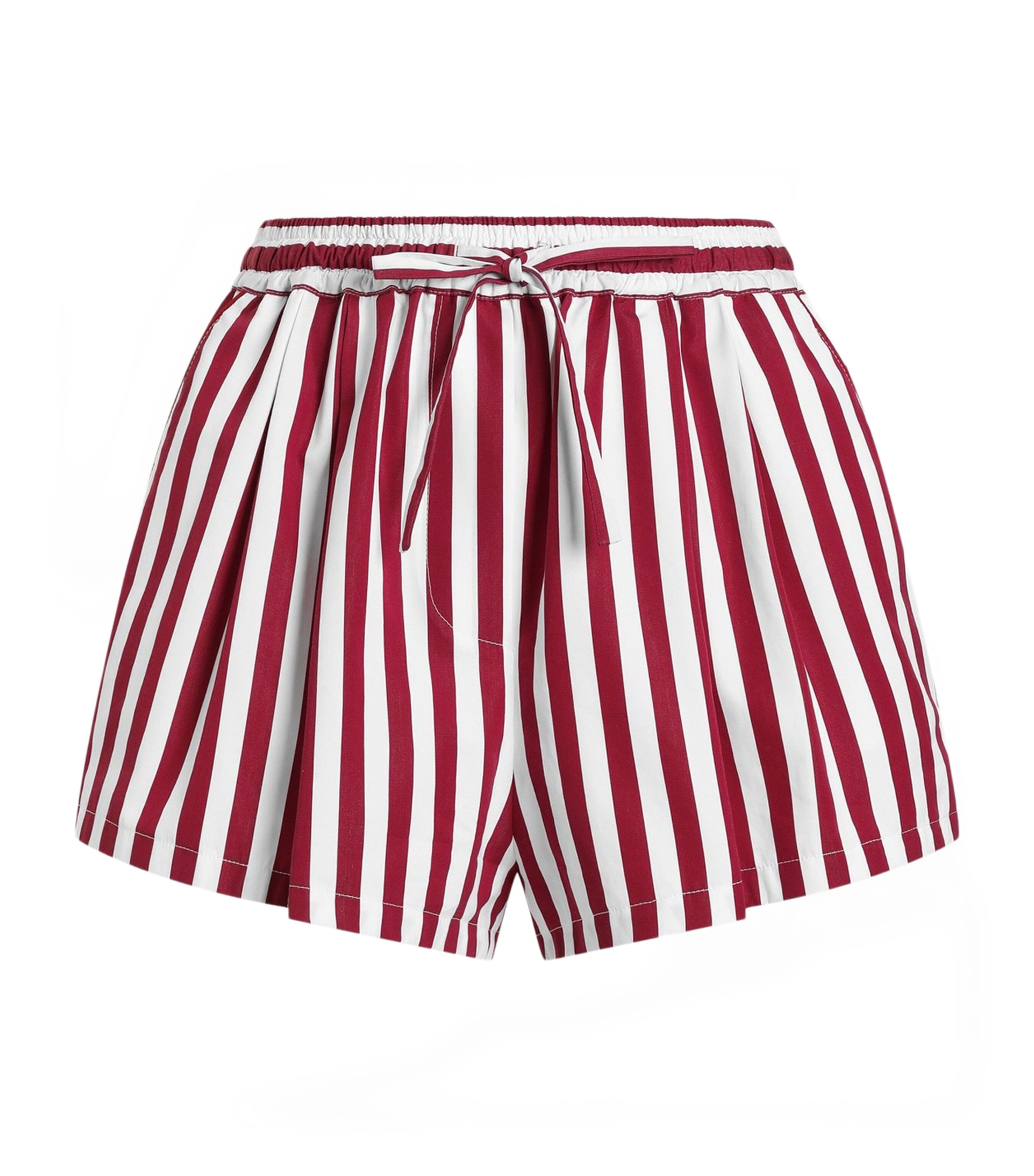 Dolce&Gabbana Womens Cotton-Silk Stripe High-Cut Shorts Stri