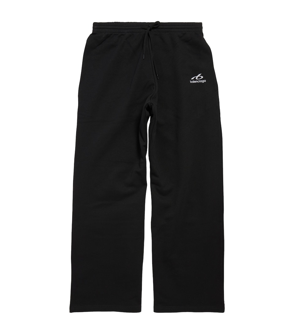 Balenciaga Mens Cotton Bodies Logo Baggy Sweatpants