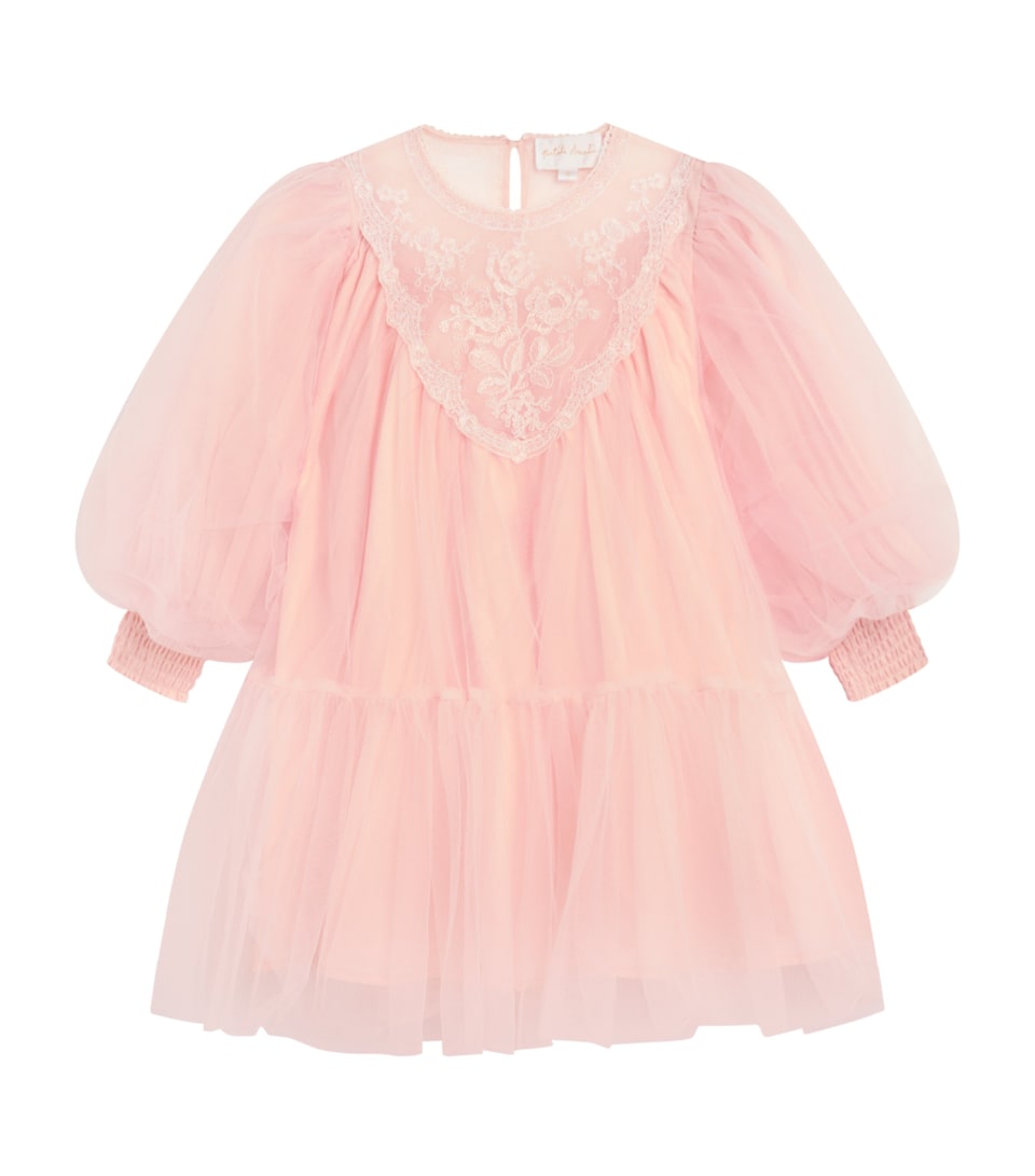 Tulle Vintage-Yoke Smock Dress (4-16 Years)