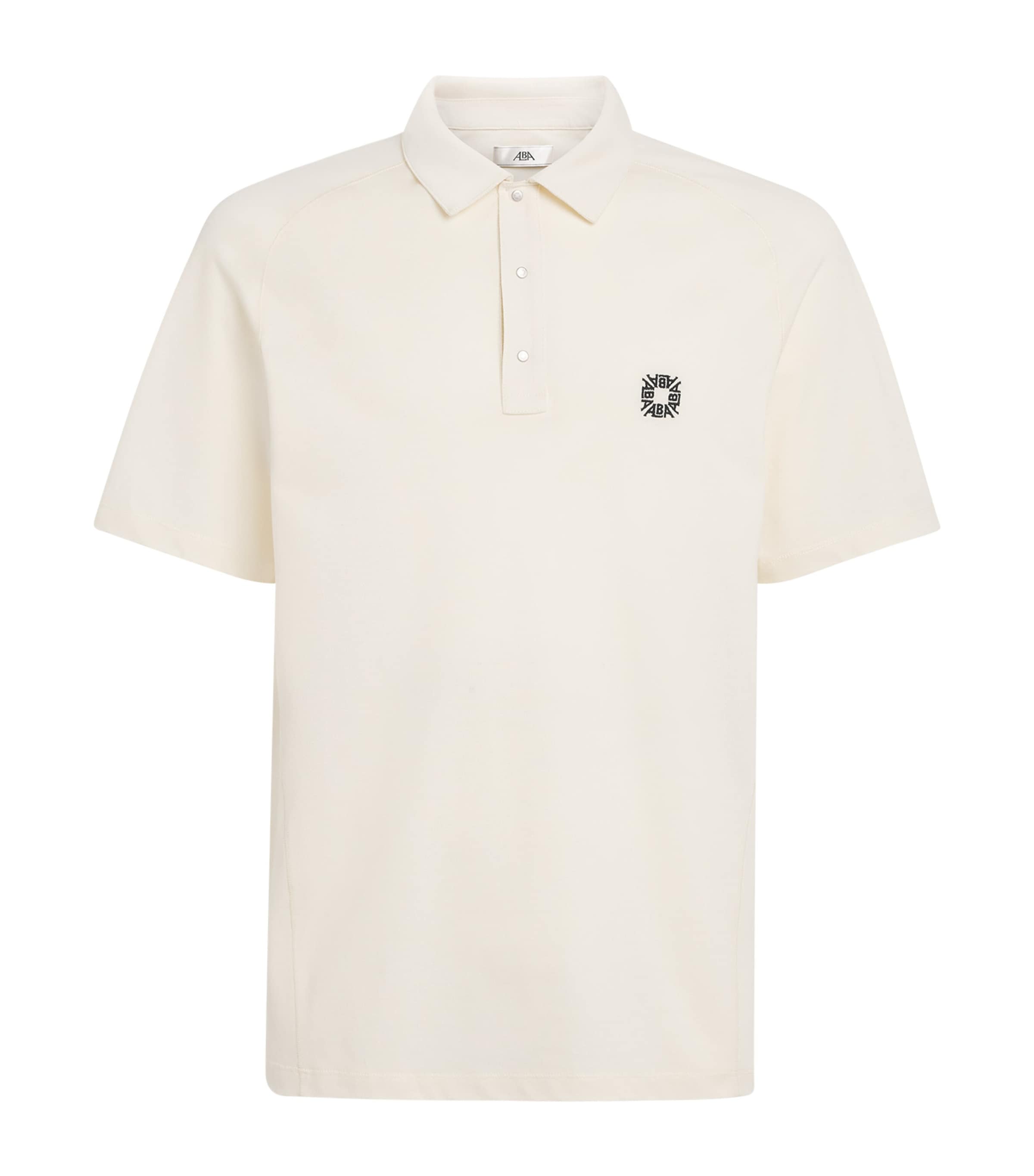 Alba Mens Cotton Jersey Polo Shirt Ivory
