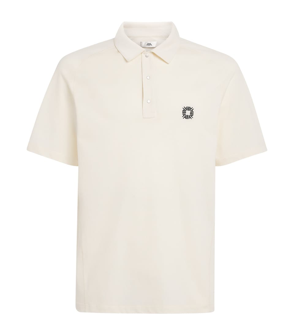 Alba Mens Cotton Jersey Polo Shirt Ivory