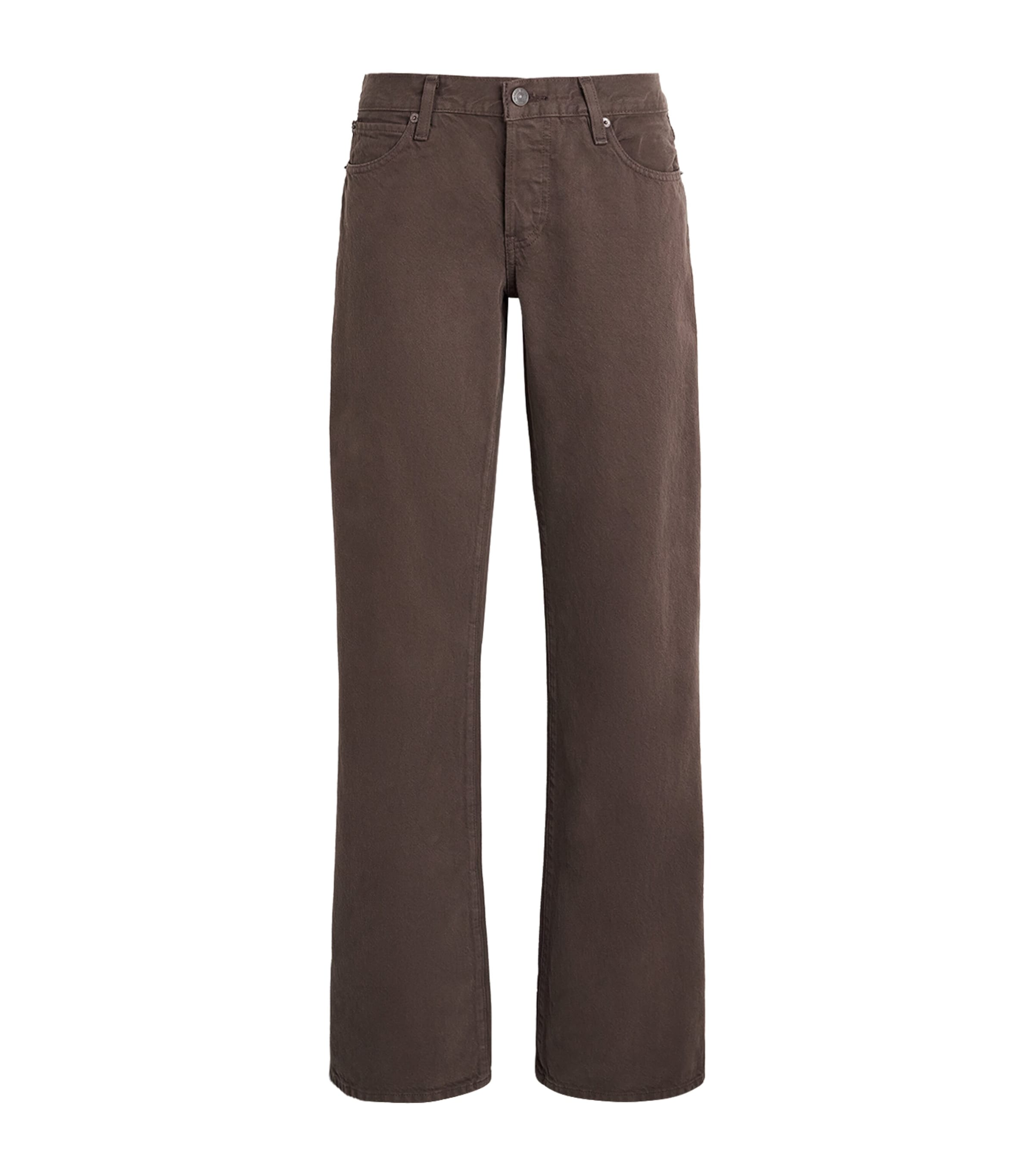 FRAME Womens The Gray Wide-Leg Jeans Espresso