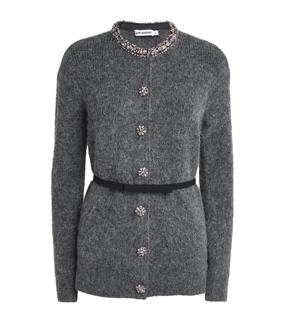 Crystal-Embellished Cardigan