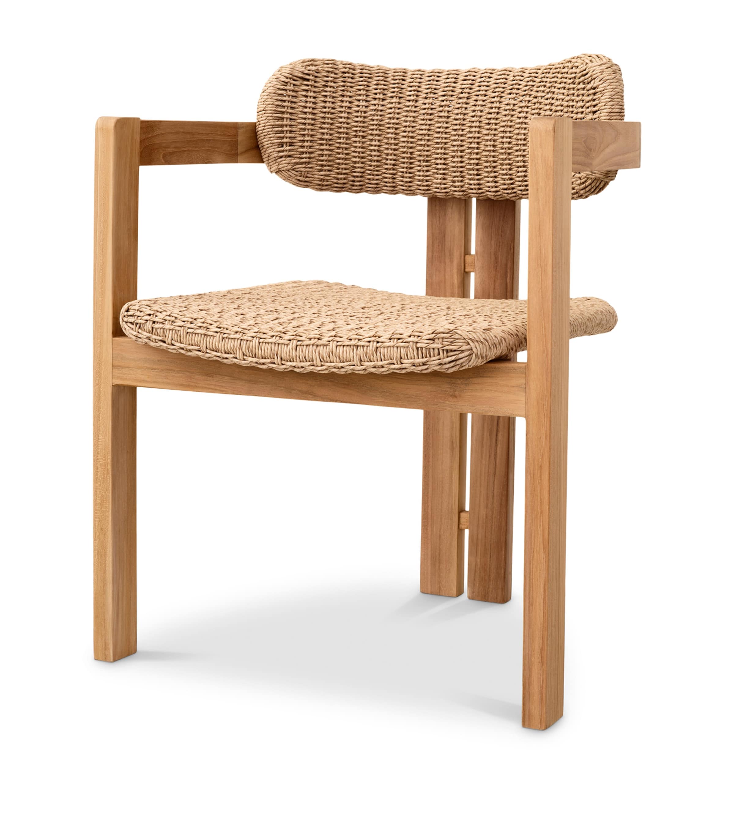 Eichholtz Teak Donato Outdoor Dining Chair Ntrl Tk+fx Rtn