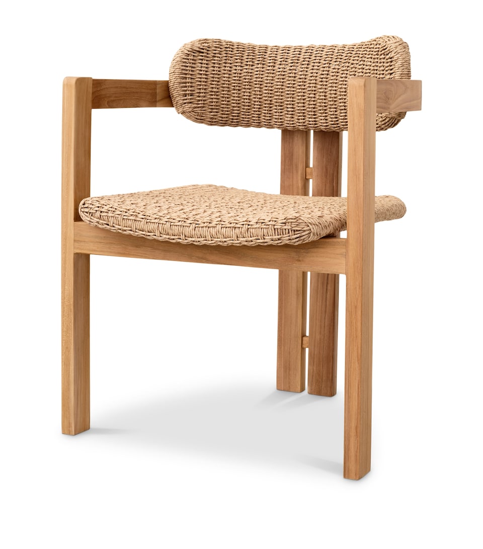 Eichholtz Teak Donato Outdoor Dining Chair Ntrl Tk+fx Rtn